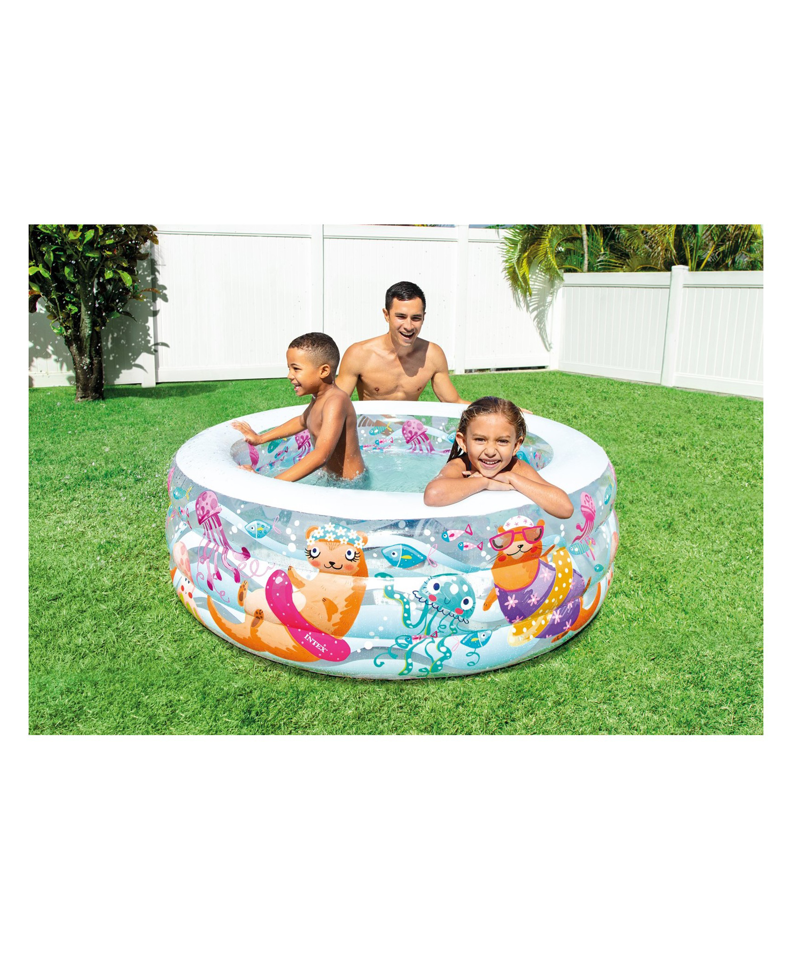 Intex Inflatable Aquarium Themed Pool - Multicolour-image-28