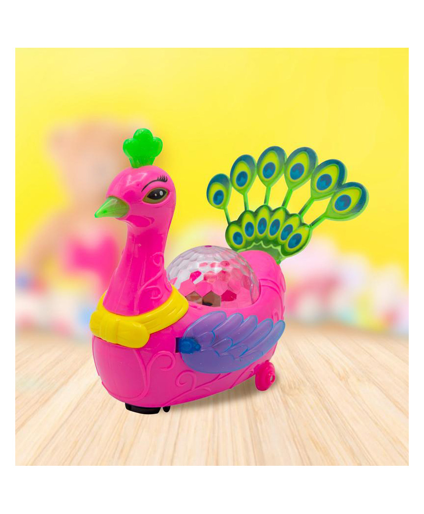 AKN TOYS Electric Musical Peacock Toy Battery Operated with Dancing Music (Color May Vary)-picture-47