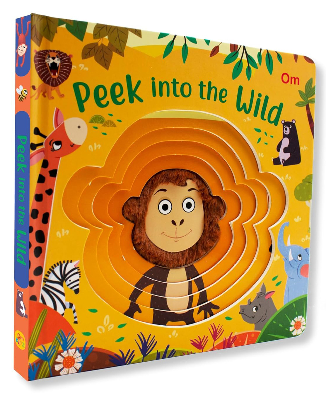 om books international Peek into the Wild - Illustrated rhymes for kids - Board Book for Children English-picture-35