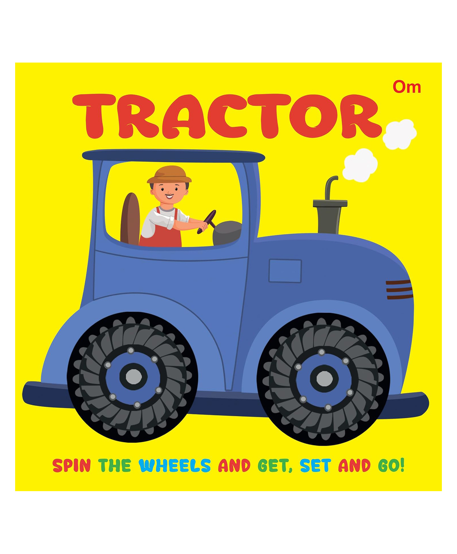 Tractor Wheel Book - Wheel books for kids - Board Book for Children Age 1-3 Years , English-image-2
