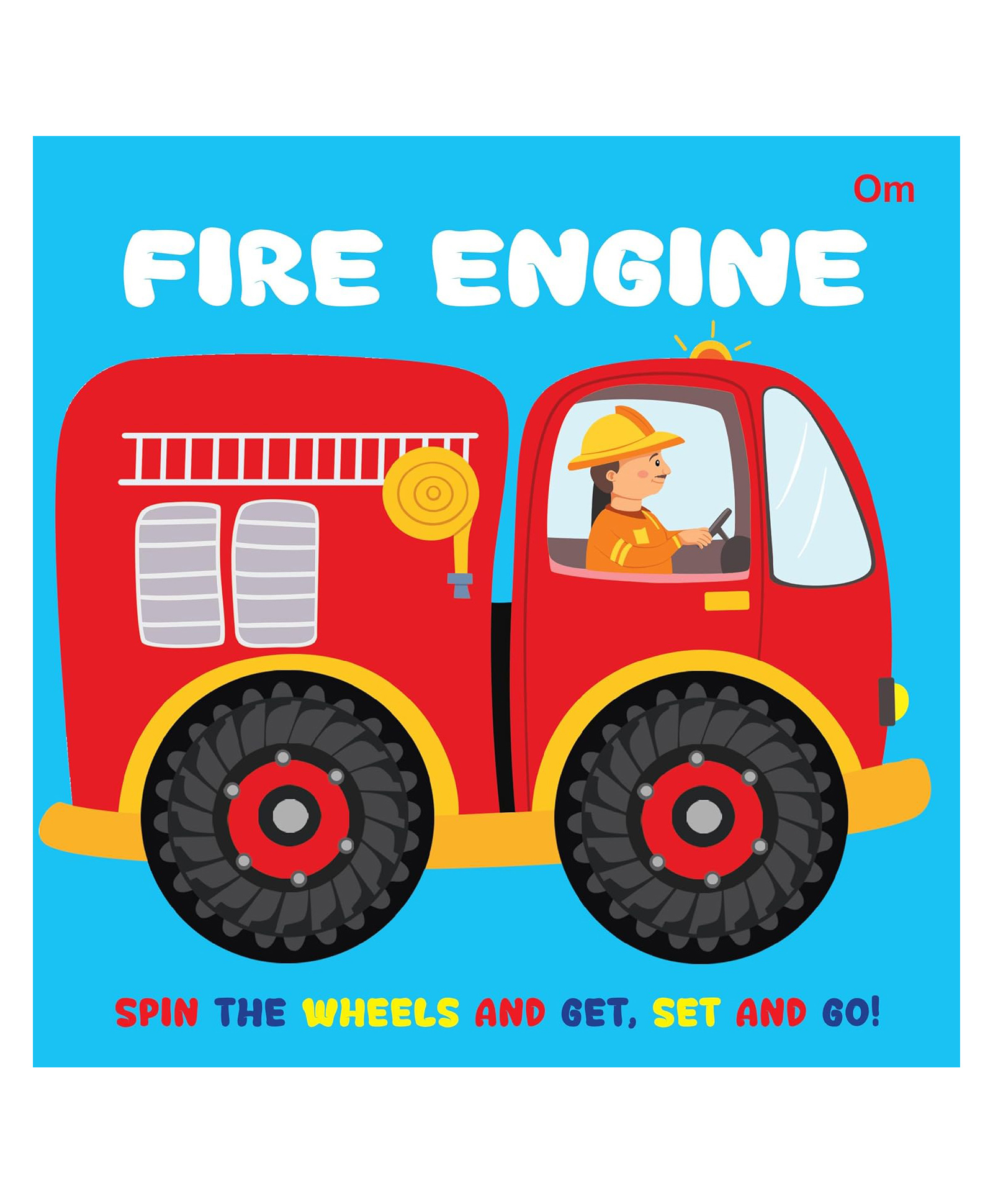 Fire Engine Wheel Book - Wheel books for kids - Board Book for Children English-image-29