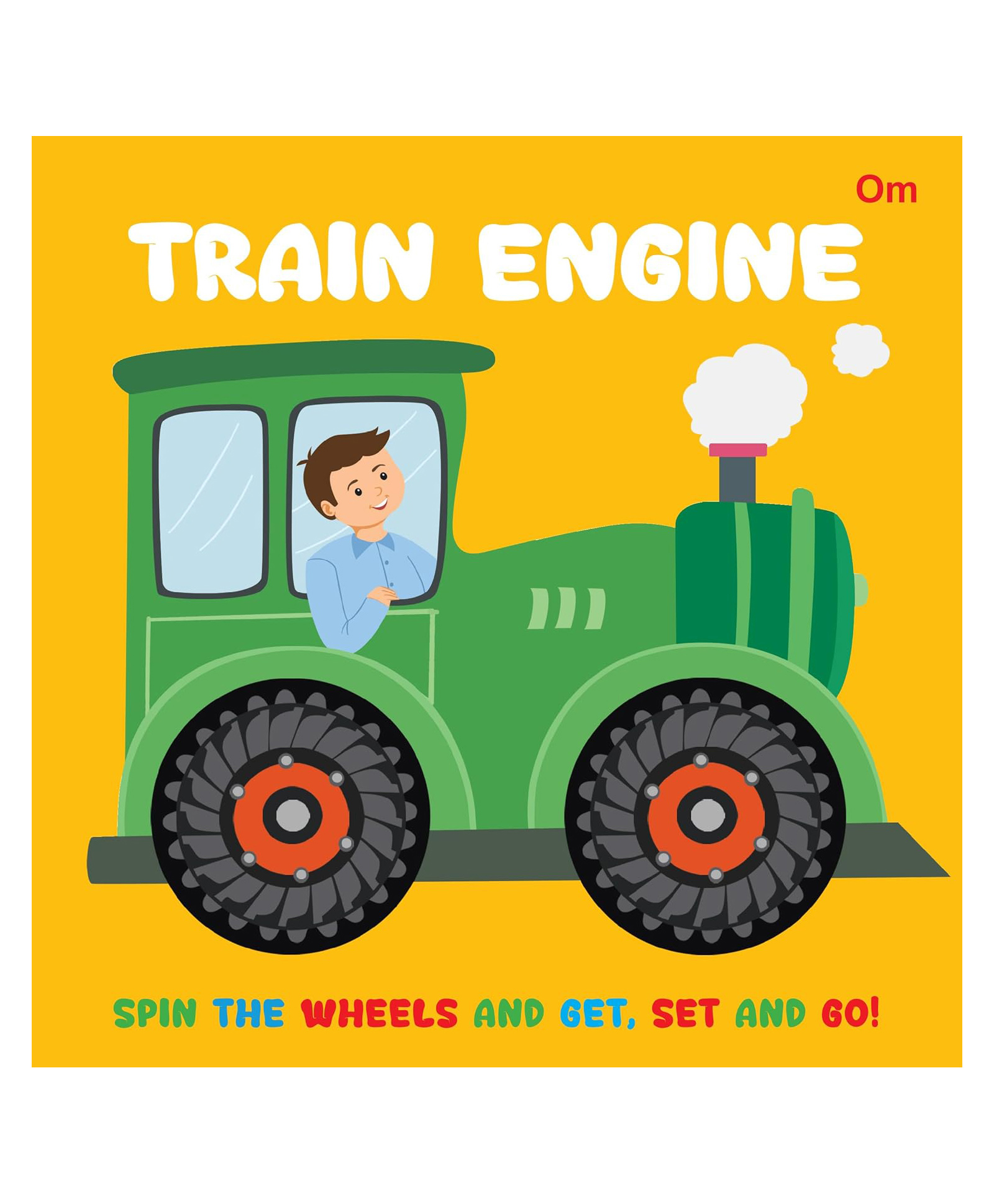 Train Engine Wheel Book - Wheel books for kids - Board Book for Children English-image-41