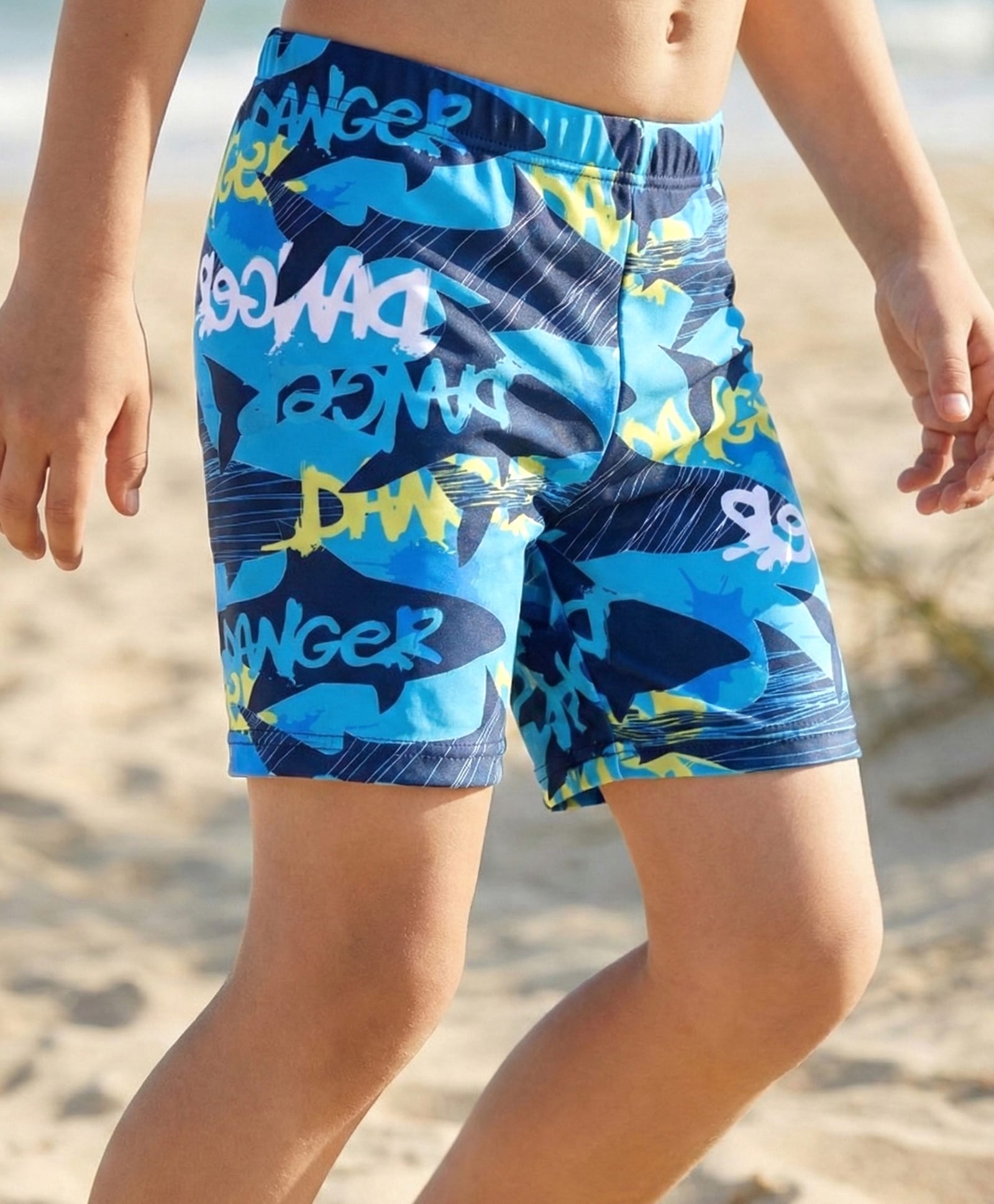 Pine Kids Printed Swimming Trunk- Blue-picture-25