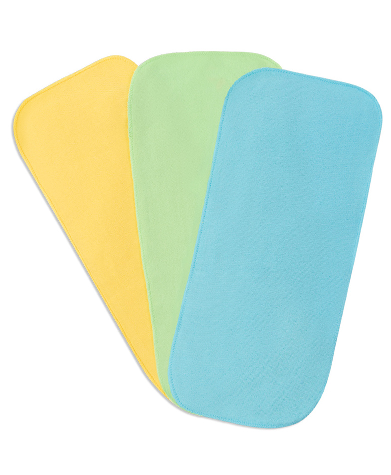 SuperBottoms Reusable Stay Dry Cloth Diaper Fleece Liners Pack of 3 - Multicolor