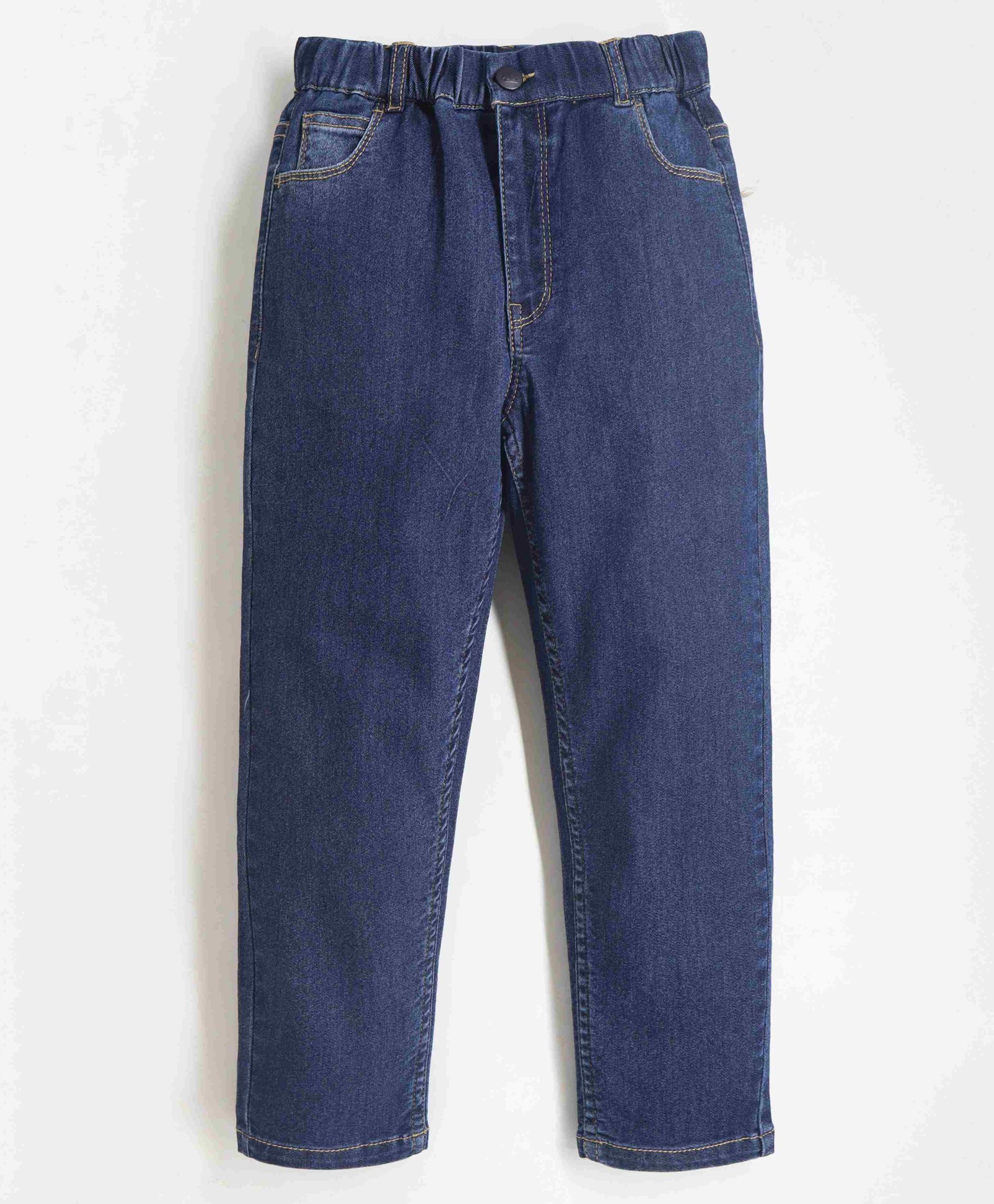 Cherry Crumble By Nitt Hyman Solid Button Down Stretchable & Easy Fit Classic Comfort Unisex Jeans - Navy Blue-picture-32