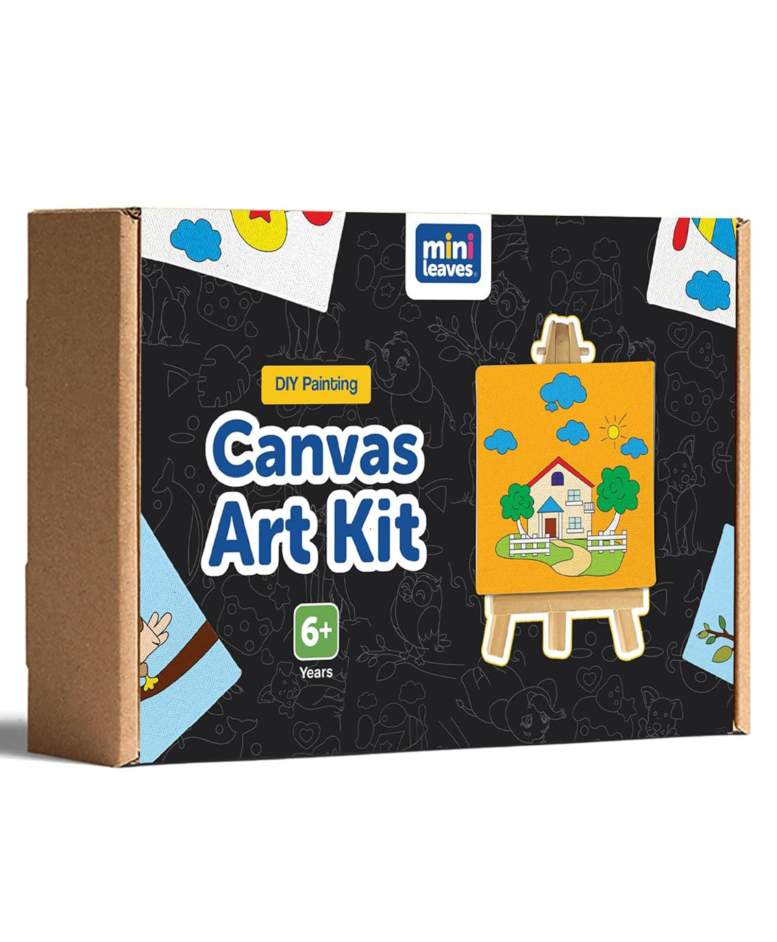 minileaves Mini Leaves Mini Canvas Craft Art Paint Diy Kit for Beginner  Set of 4-picture-7
