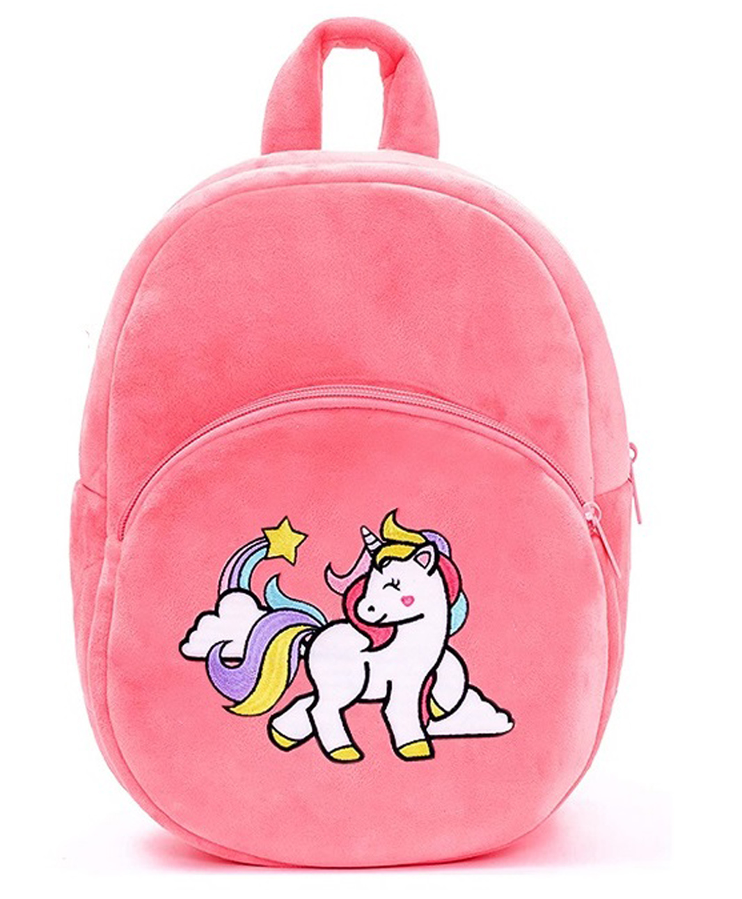Frantic Premium Quality Soft Design Hot Pink Unicorn Bag - 14 Inches-image-19