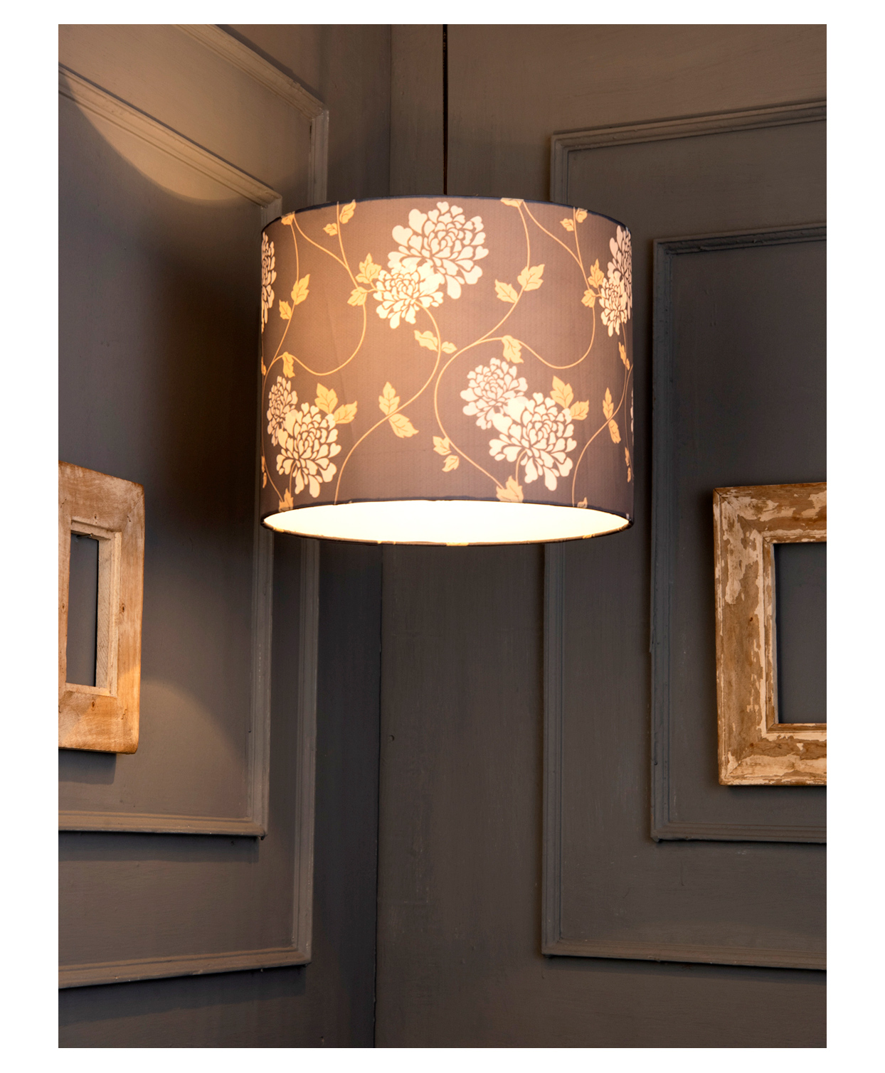 Green Girgit Golden Leaves Round Hanging Shade-picture-21