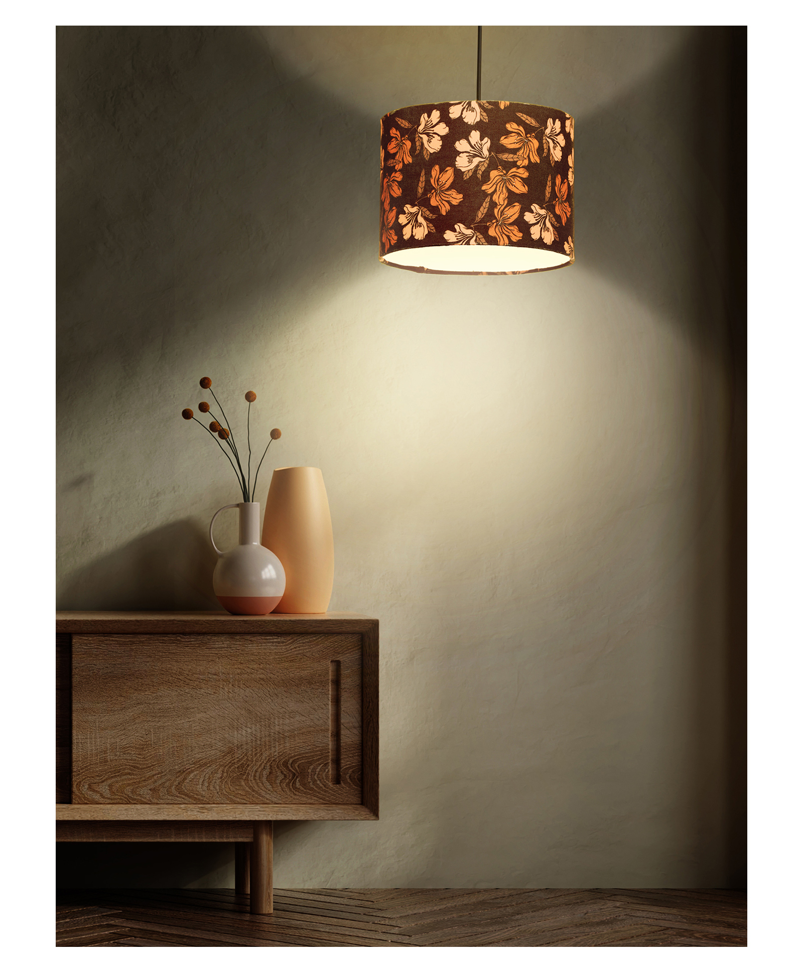 Green Girgit Black Flower Hanging Shade-picture-17