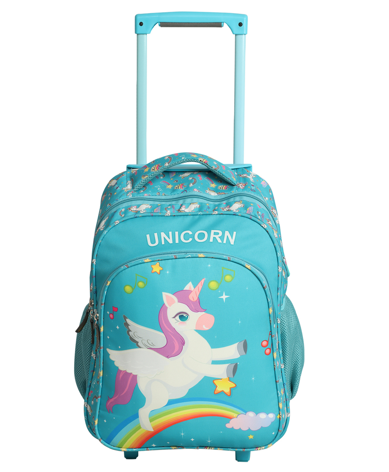 Novex Unicorn Kids Trolley Backpack with 2 Wheel Turquoise - 16 Inch-picture-26
