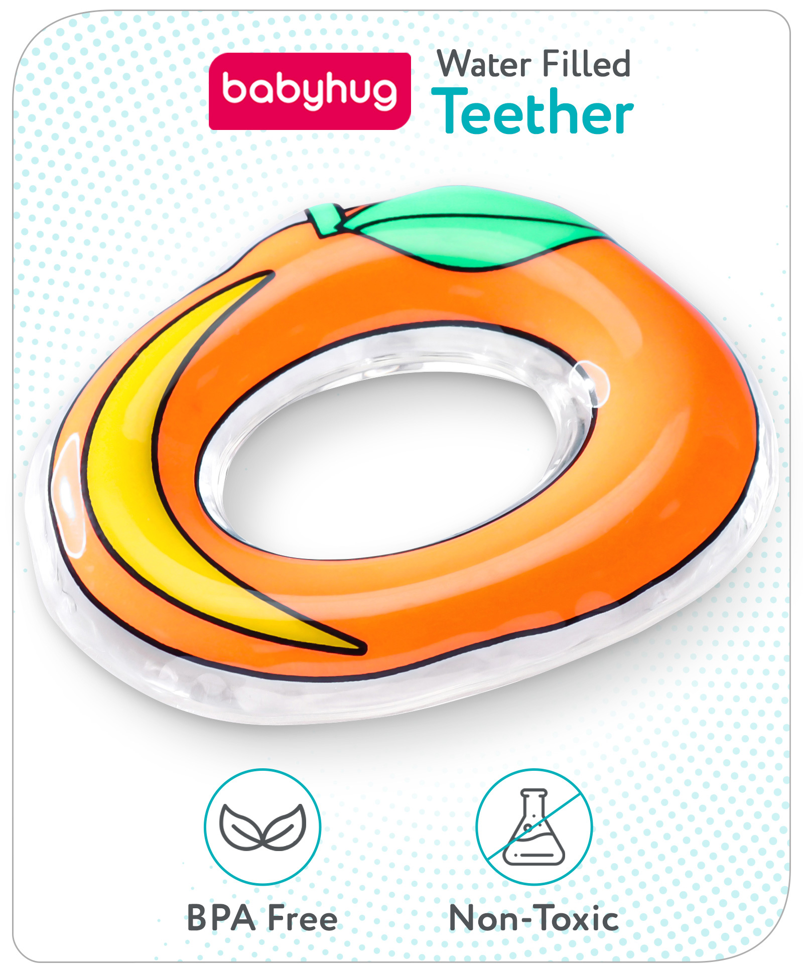 Babyhug Water Filled PVC Teether-Orange-picture-12