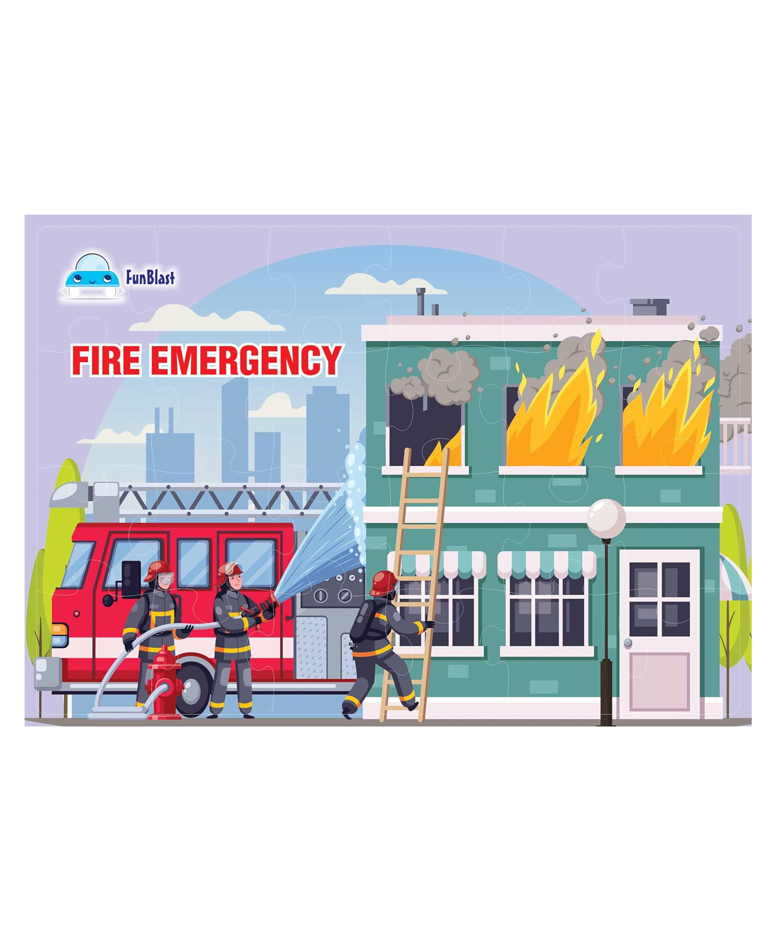 FunBlast Fire Safety Team Jigsaw Puzzle for Kids  Set of 1- 24 Pcs Puzzle-picture-17