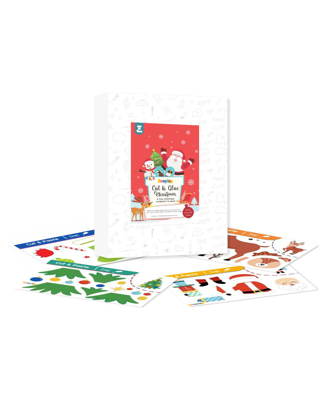 zooplay india Doxbox Cut & Glue Activity Christmas Theme-picture-32
