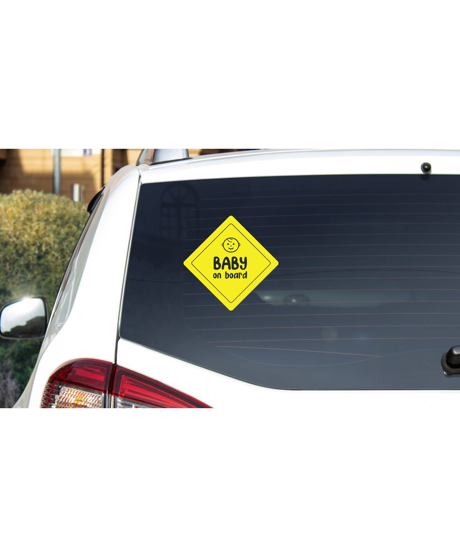 fab n funky Baby On Board Sticker - Yellow-picture-20