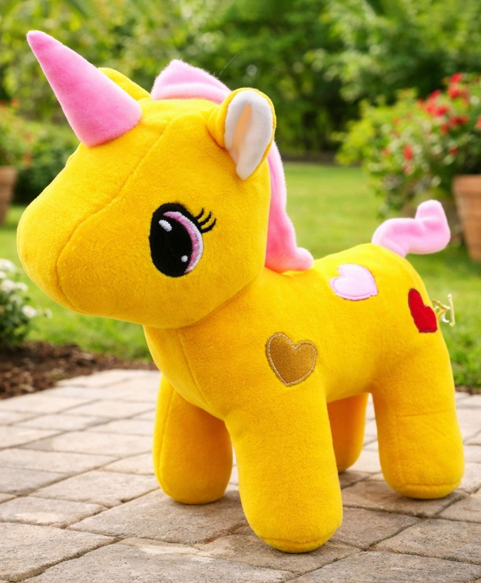 Goldenhub Unicorn 30 Cm Standing Small- Yellow-image-31