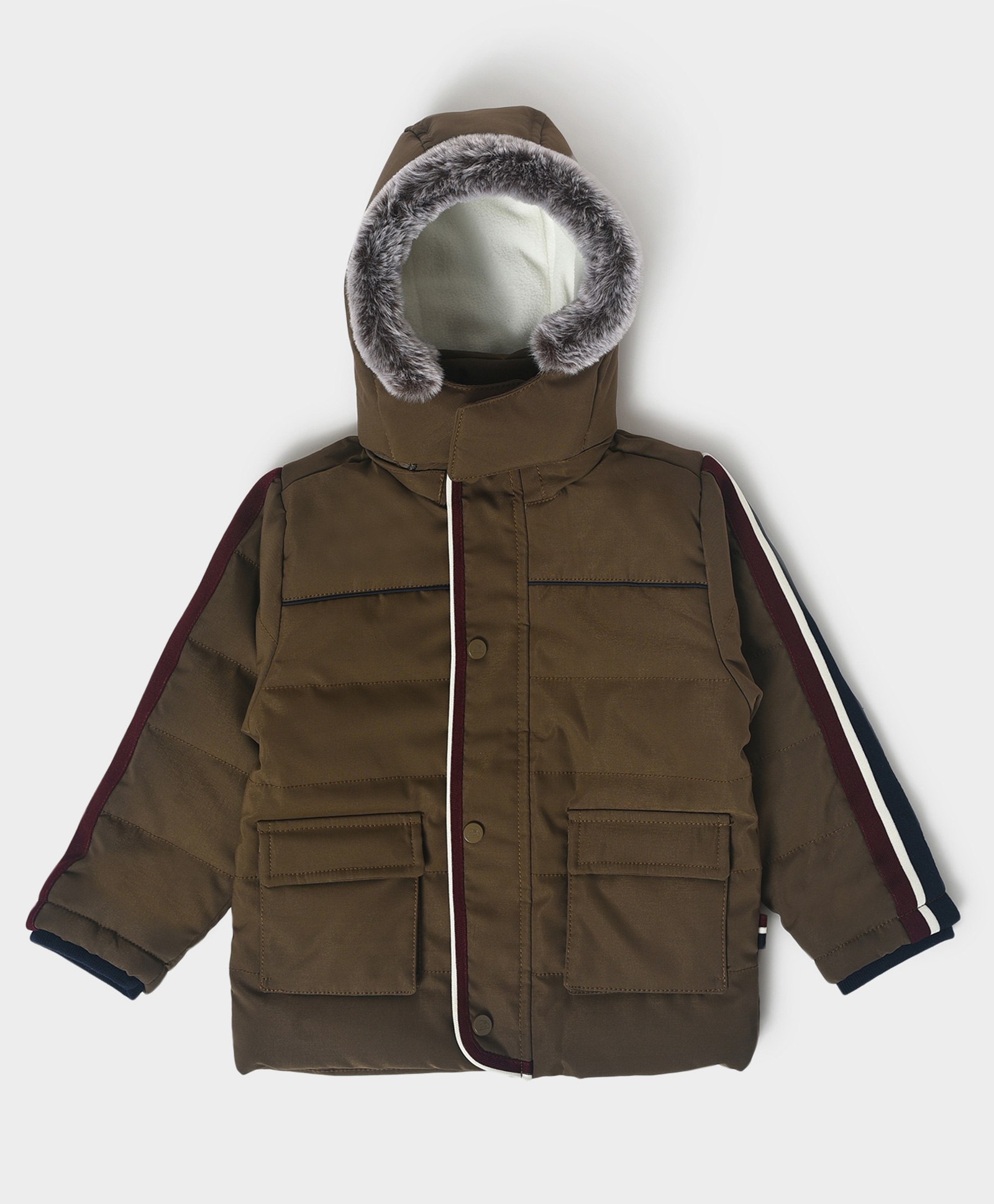 Mi Arcus Full Sleeves Quilted Winter  Jacket -  Brown-picture-28