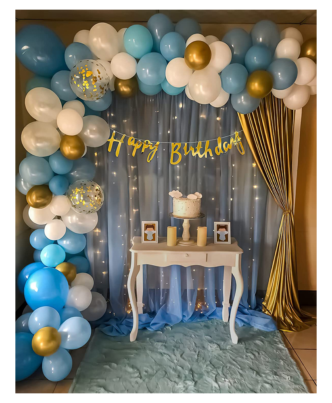 Special You Birthday Decoration DIY Combo Kit Blue Theme Blue- Pack of 51 Items-image-40