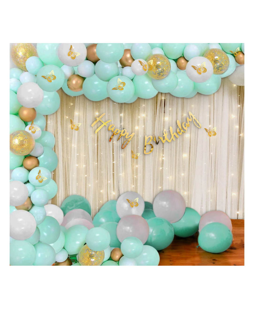 Special You Butterfly Theme Birthday Party Decorations Combo Kit  -Pack of 78 Items-picture-6