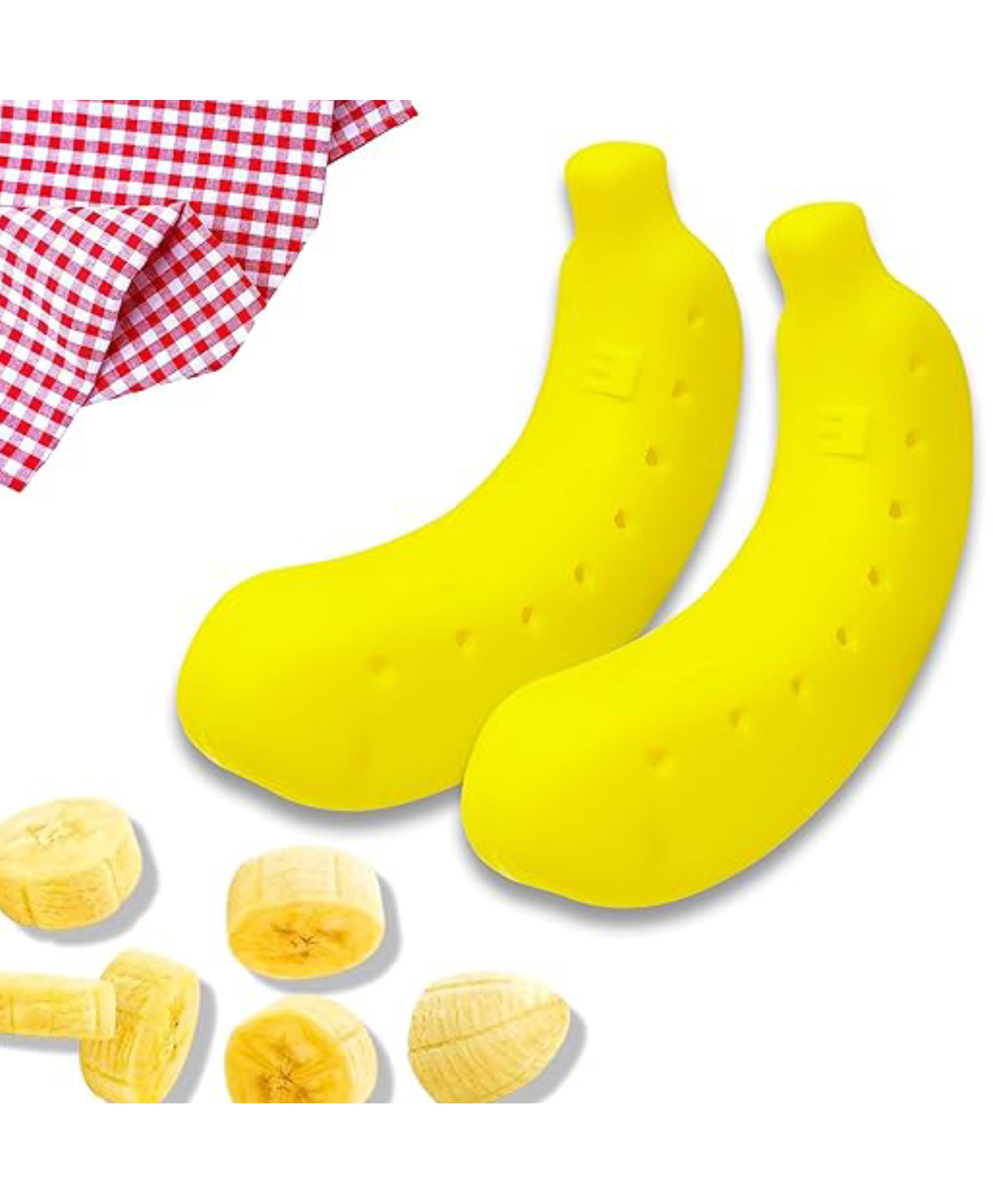 Parteet Kitchenware Plastic Banana Storage Plastic Case Cover and Plastic Container Pack of 2- Multicolor-image-24