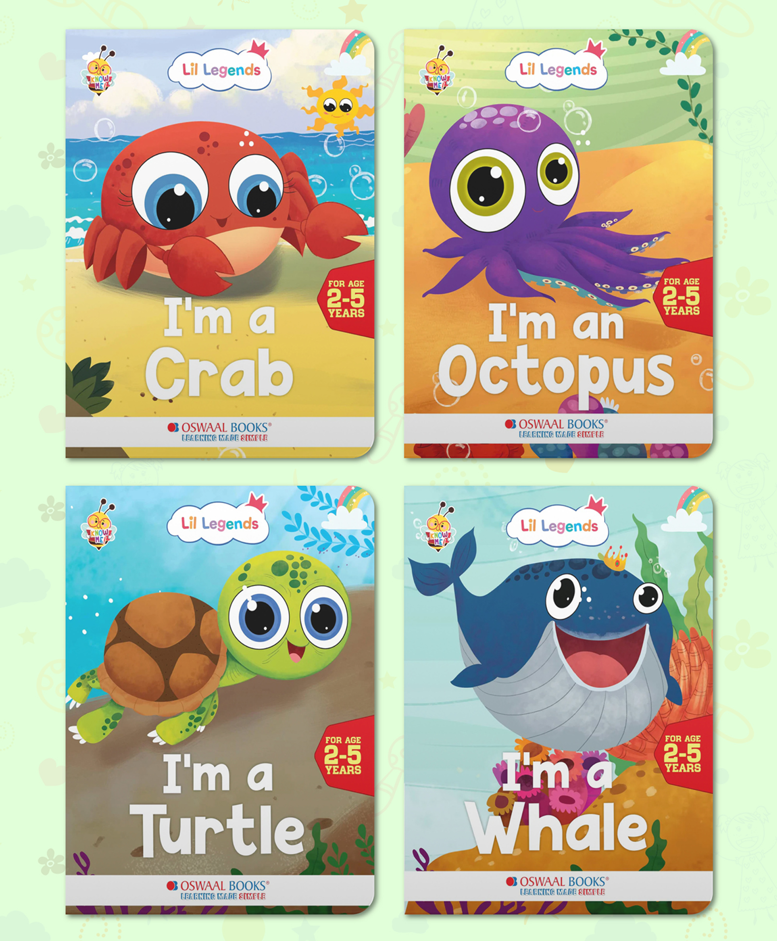 Oswaal Lil Legends Fascinating Sea Animal Set Of 4 Books - English-image-44