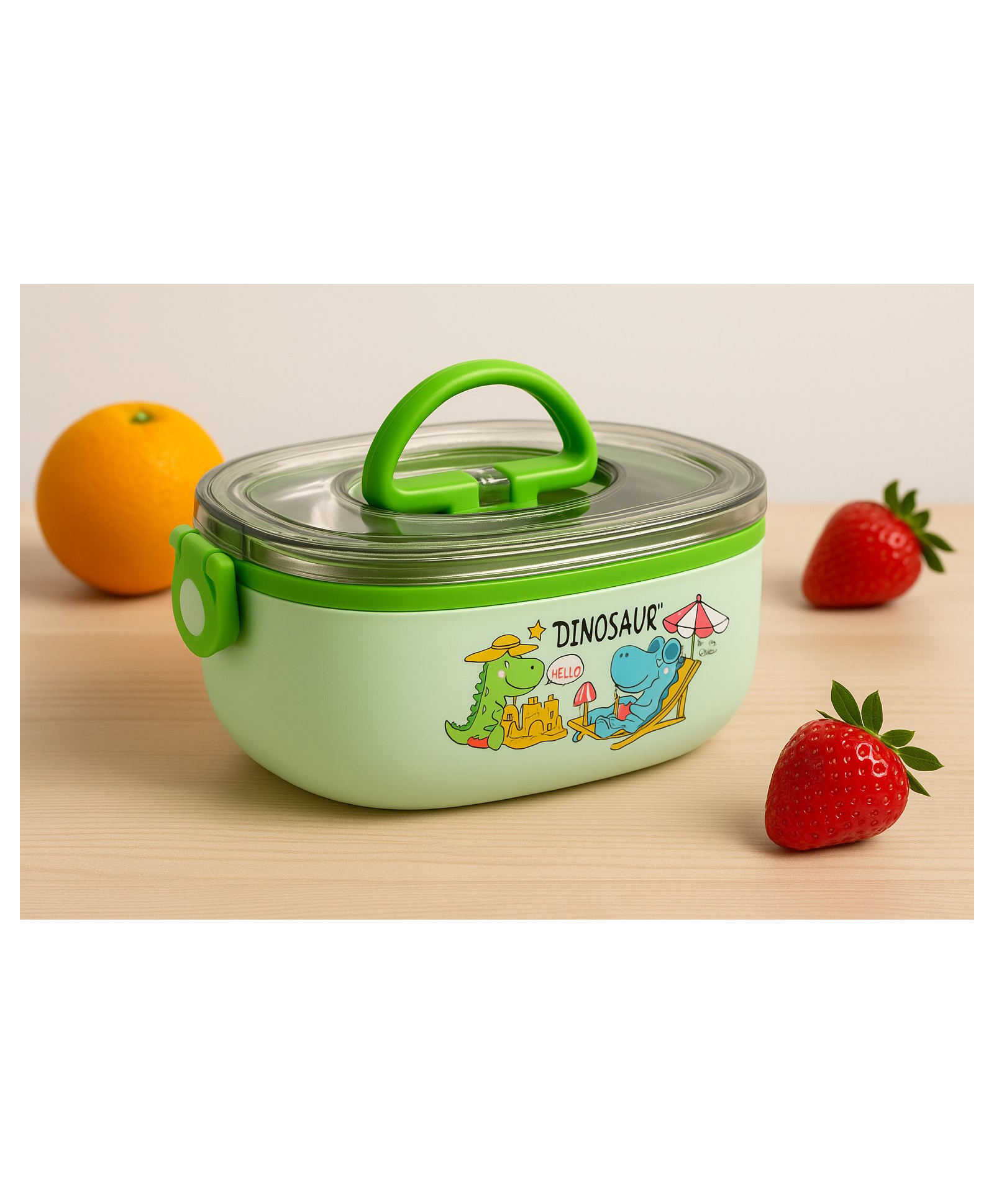 Neonatecare Lunch Box for Kids with Spoon & Fork - Durable Perfect Size for On-The-Go Meal BPA-Free and Food 4 Compartment Stainless Steel (Pink)-picture-18