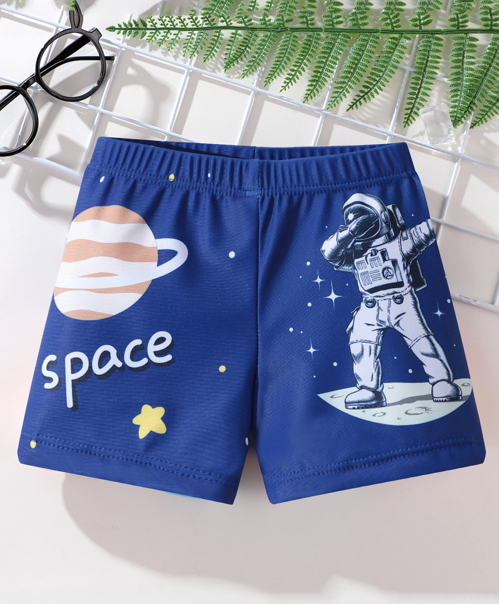 Kookie Kids Swimming Trunks Space Print - Navy Blue-image-10