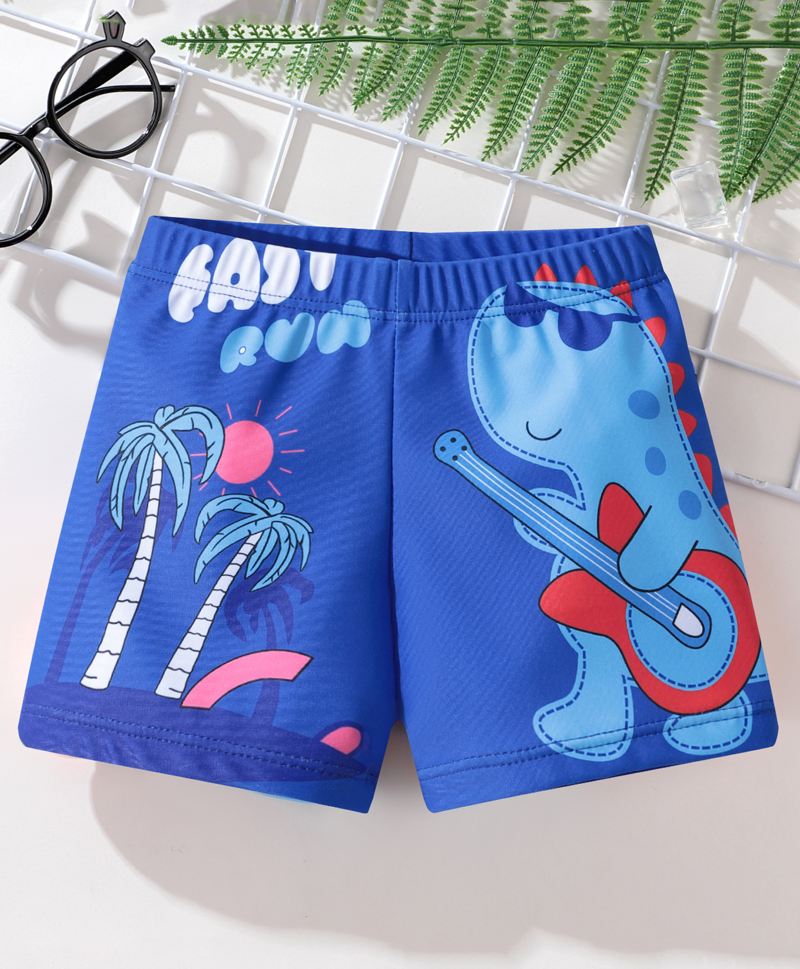 Kookie Kids Swimming Trunks  Dino Print - Blue-picture-15