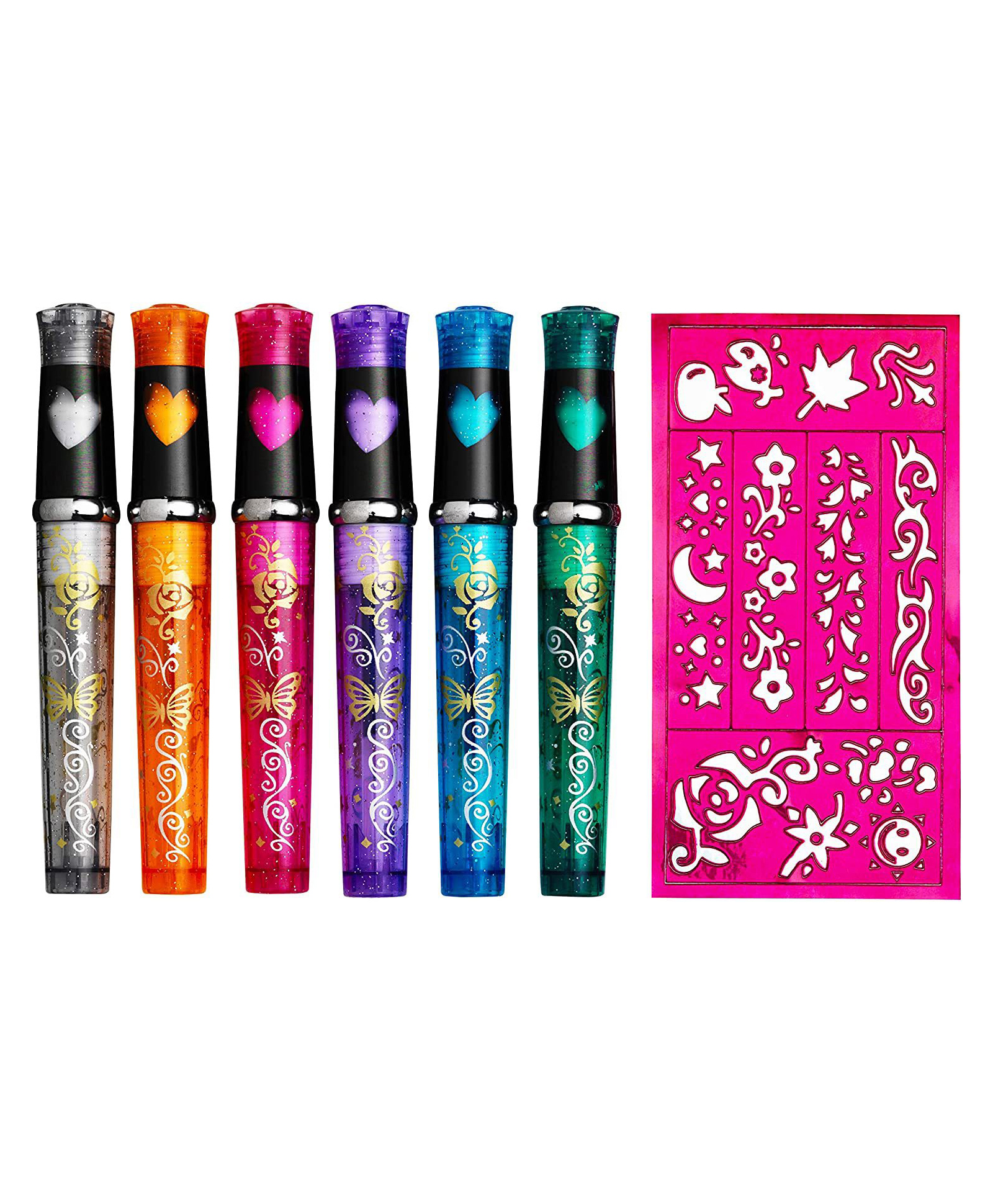 FunBlast Glitter Tattoo Pens for Kids - 6 Colors (Multicolor)-picture-17