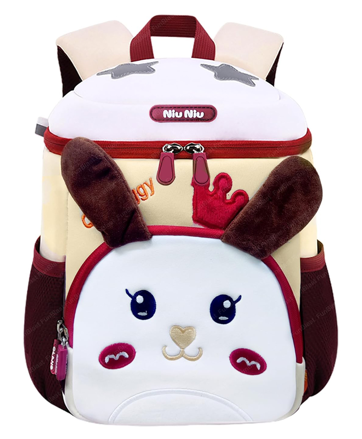 FunBlast Cartoon theme Mini Backpack for Kids Pre-Schoolers  White (L 22 X W 12 X H 28)-picture-13