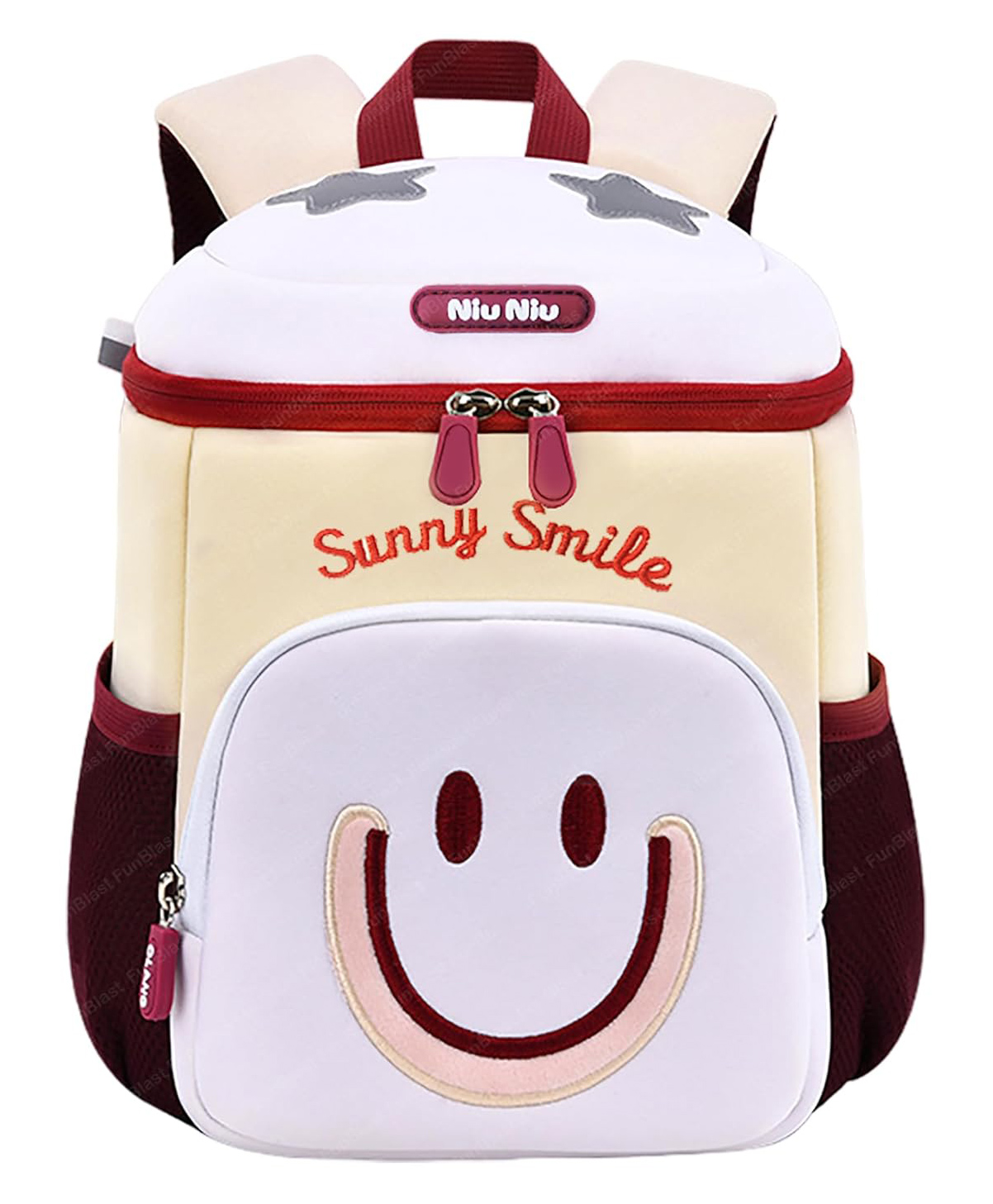 FunBlast Cartoon theme Mini Backpack for Kids Pre-Schoolers  White (L 25 X W 14 X H 35)-picture-32