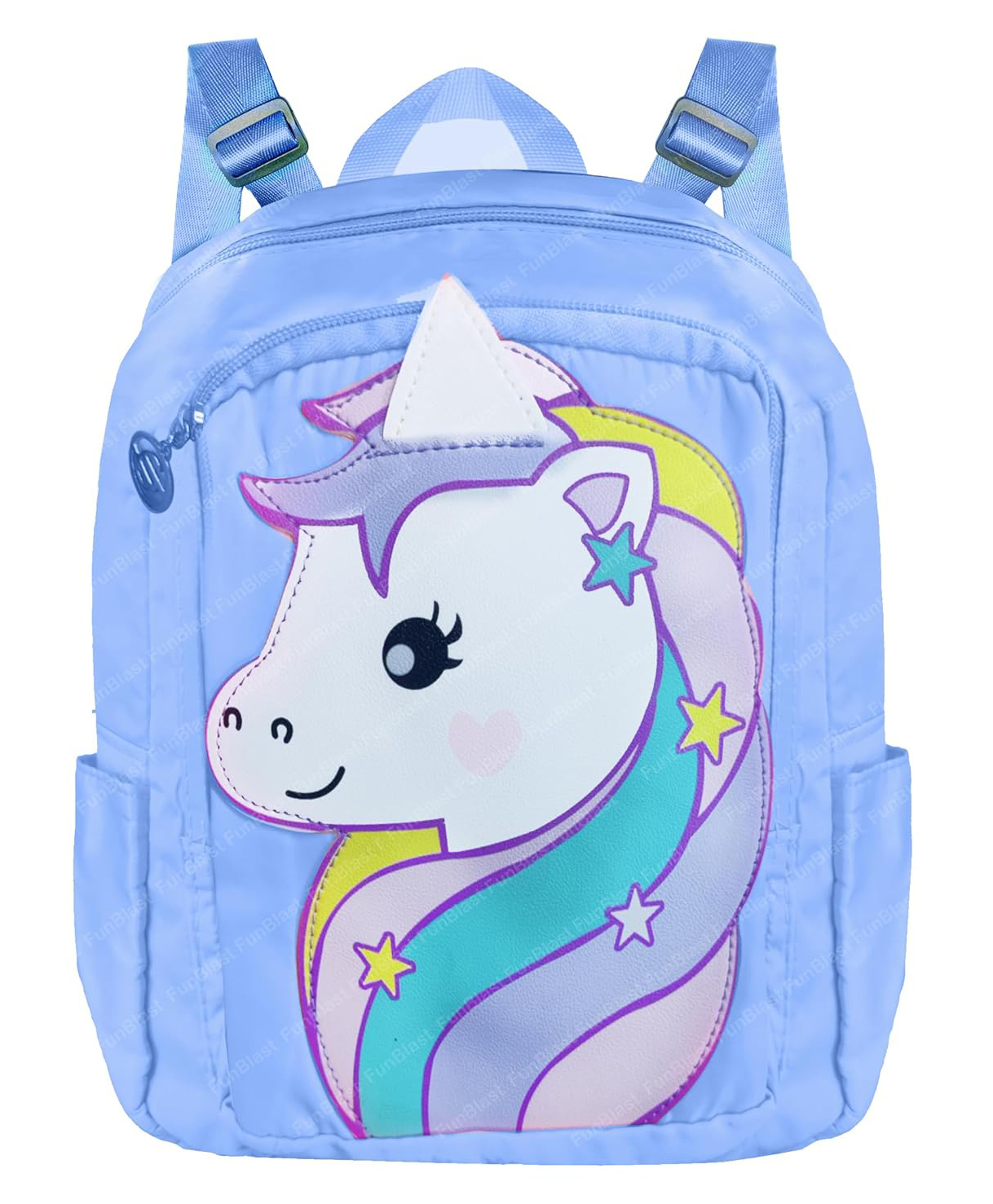 FunBlast Unicorn Print Backpack for Pre-Schoolers Kids  Sky Blue-image-42
