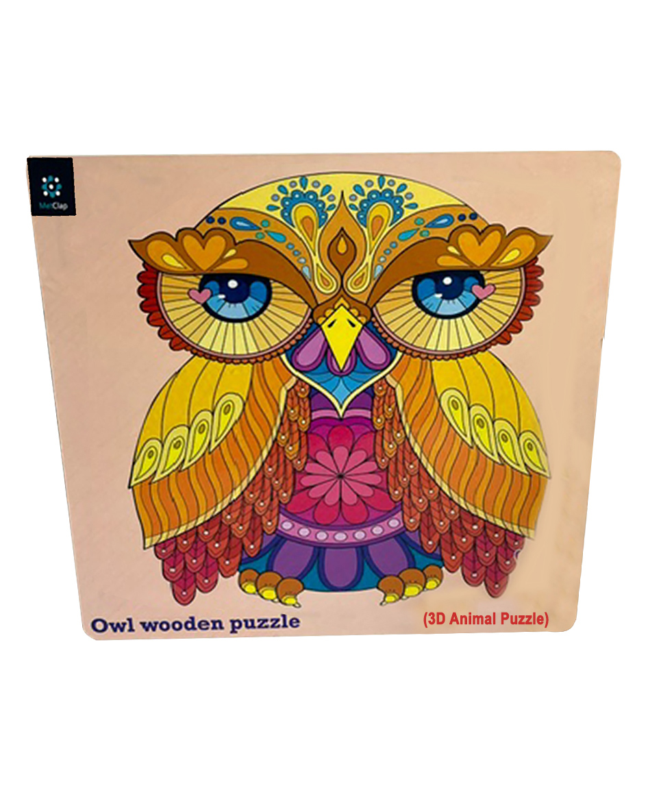 Metclap Owl  Wooden Magic Puzzle - 136 Pcs inside wooden Box) - Multicolor-picture-22