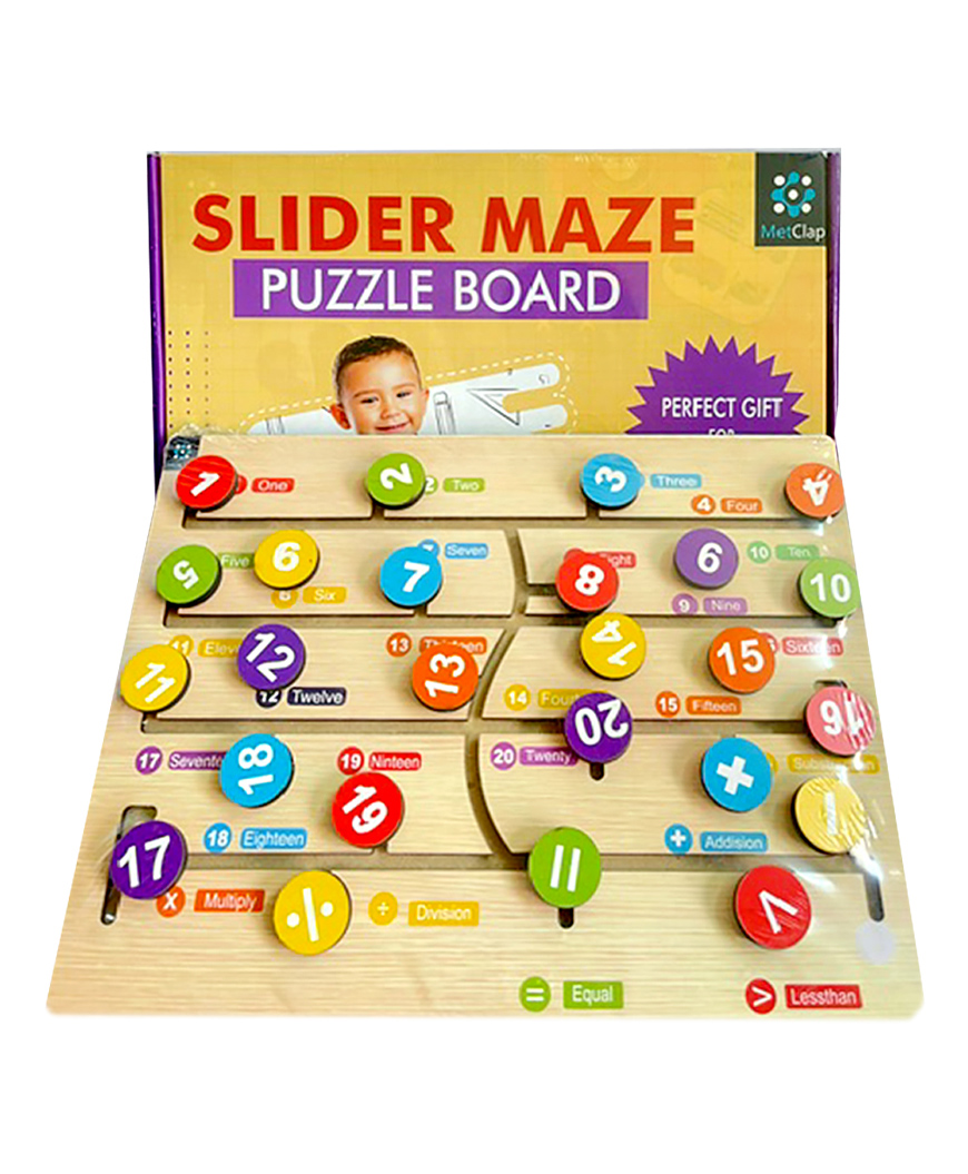 MetClap Slider Maze Number- Multicolor-image-25