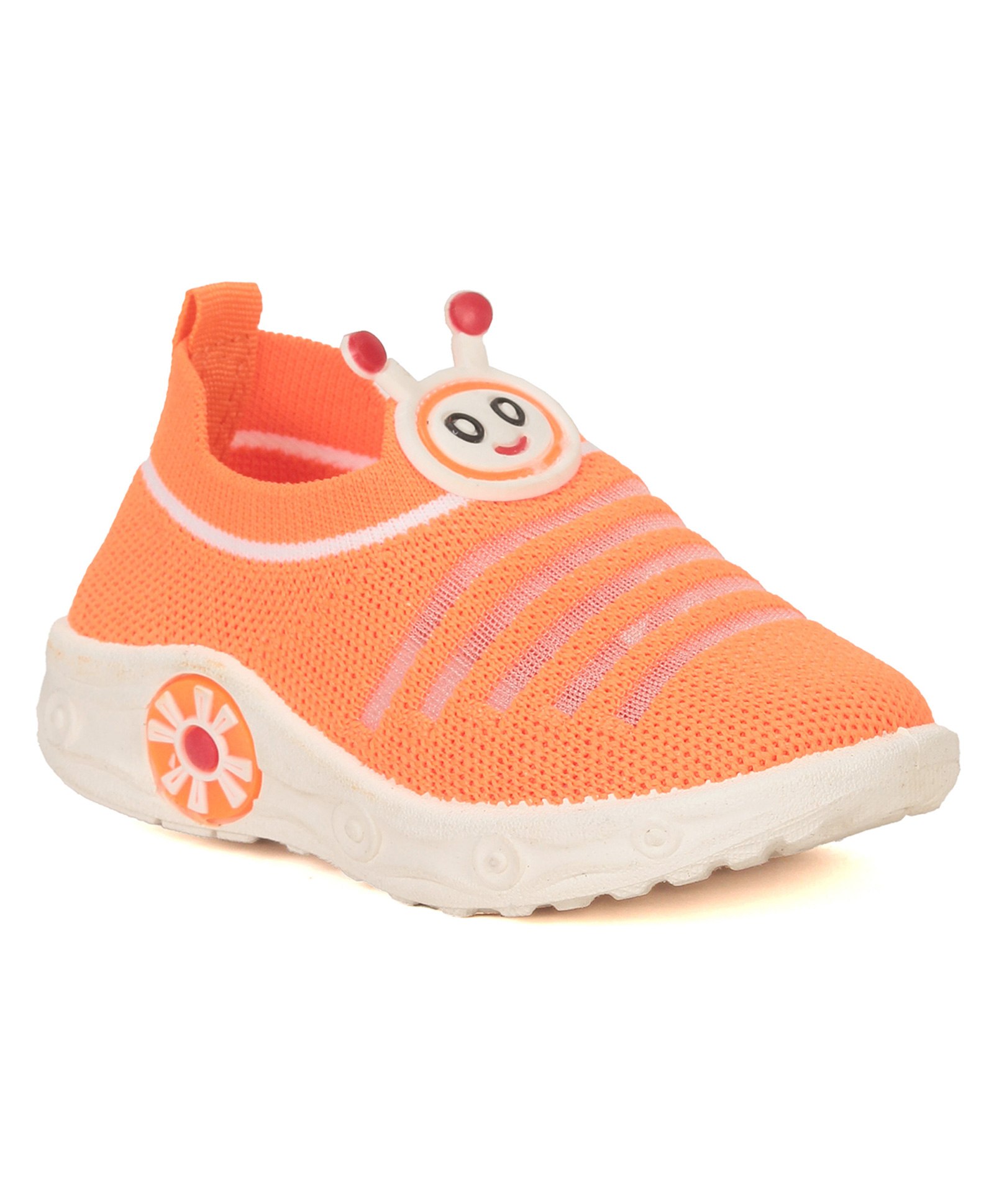 Lil Lollipop Alien Applique Detailed Musical Slip On Shoes - Orange-picture-26