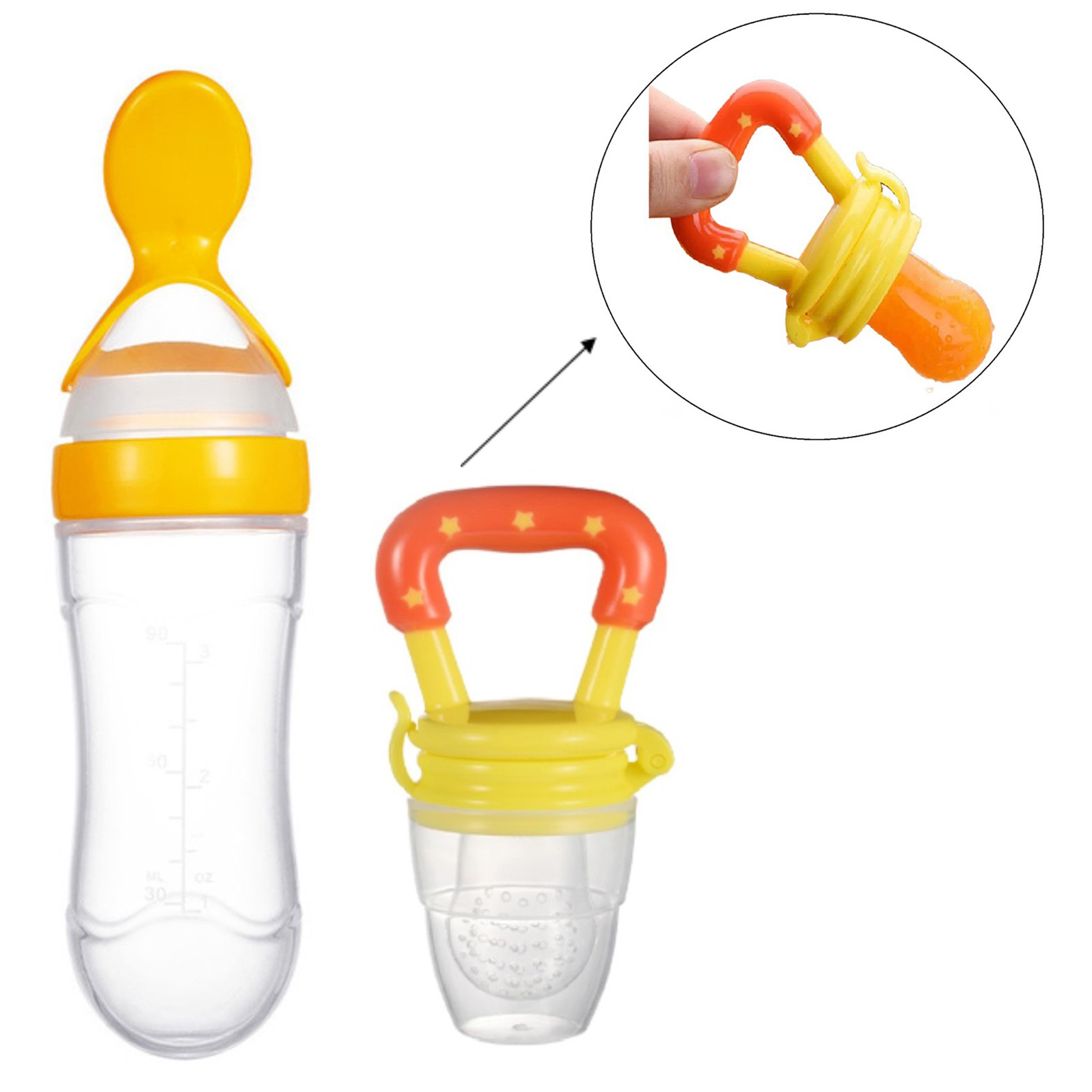 NeonateCare Fruit And Food Nibbler & Feeder - Yellow - Multicolor ( color and design may vary)-image-9