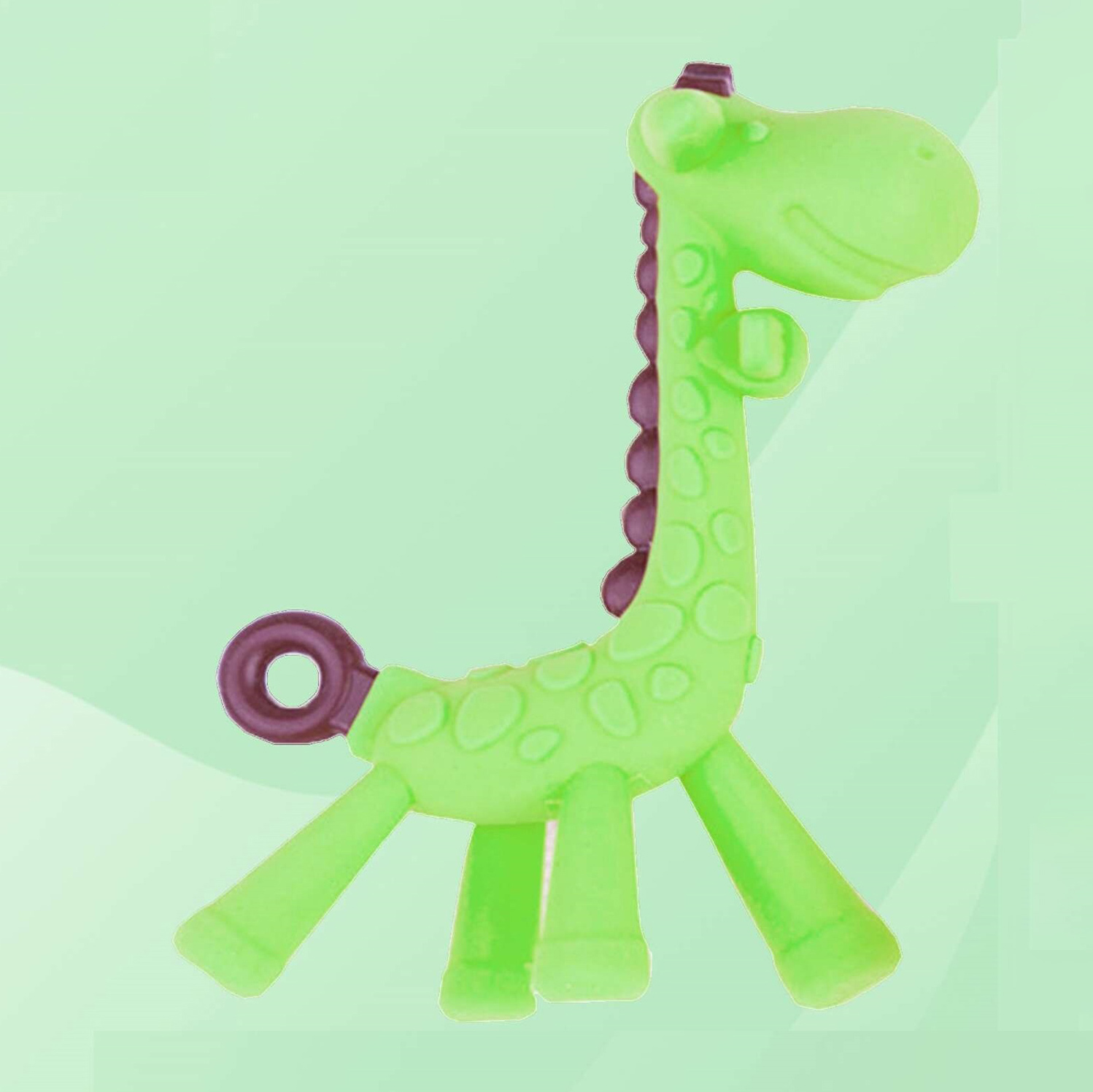NeonateCare Silicone Giraffe Shape Teether - Multicolor ( color and design may vary)-picture-23