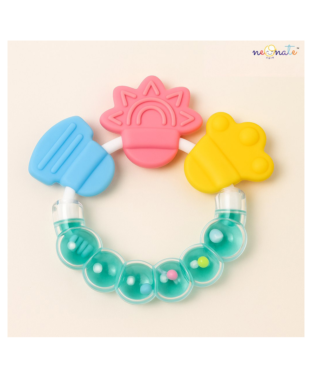 NeonateCare Silicone Teether - Multicolor ( color and design may vary)-image-13
