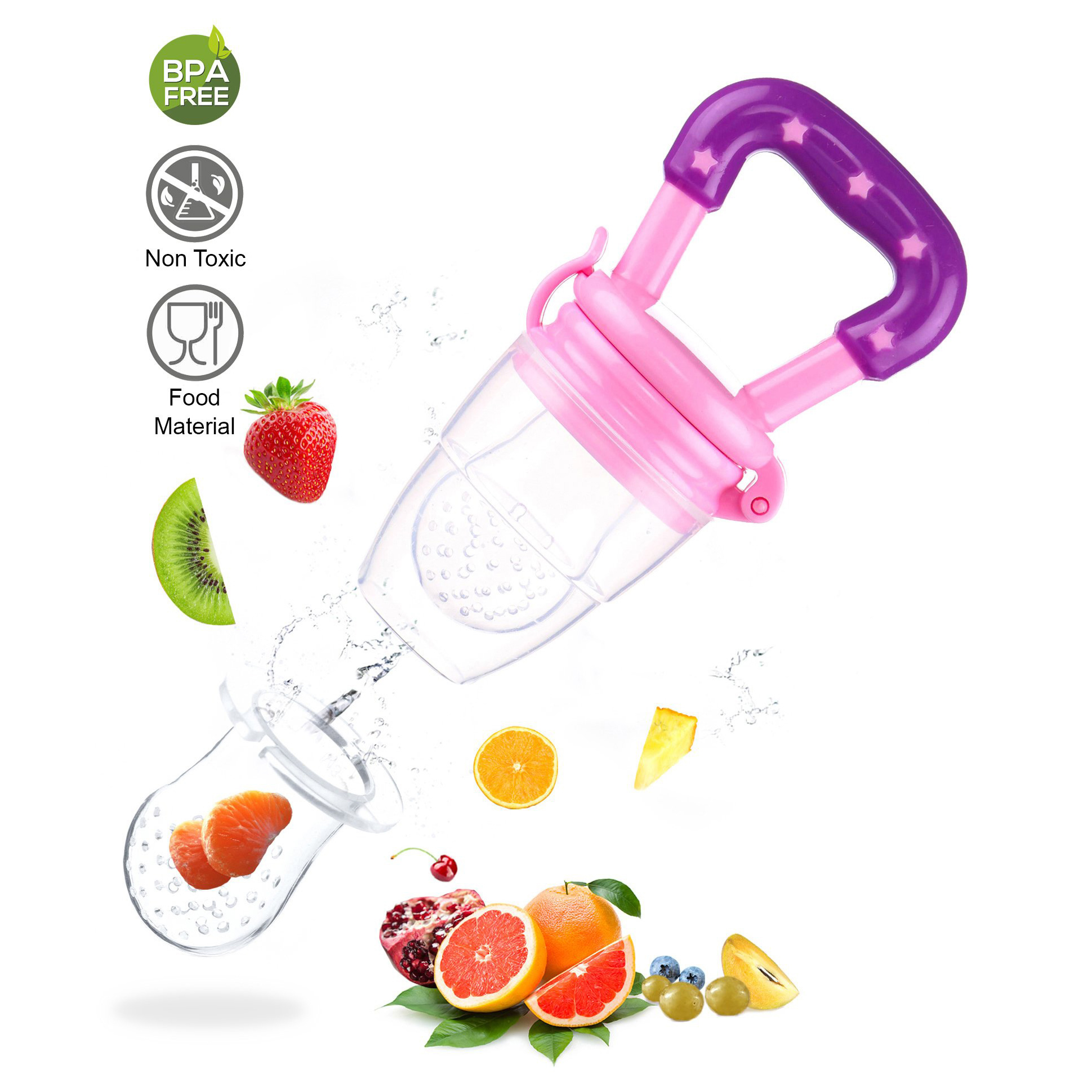 NeonateCare Silicone Fruit and Food Feeder- Multicolor ( color and design may vary)-image-48