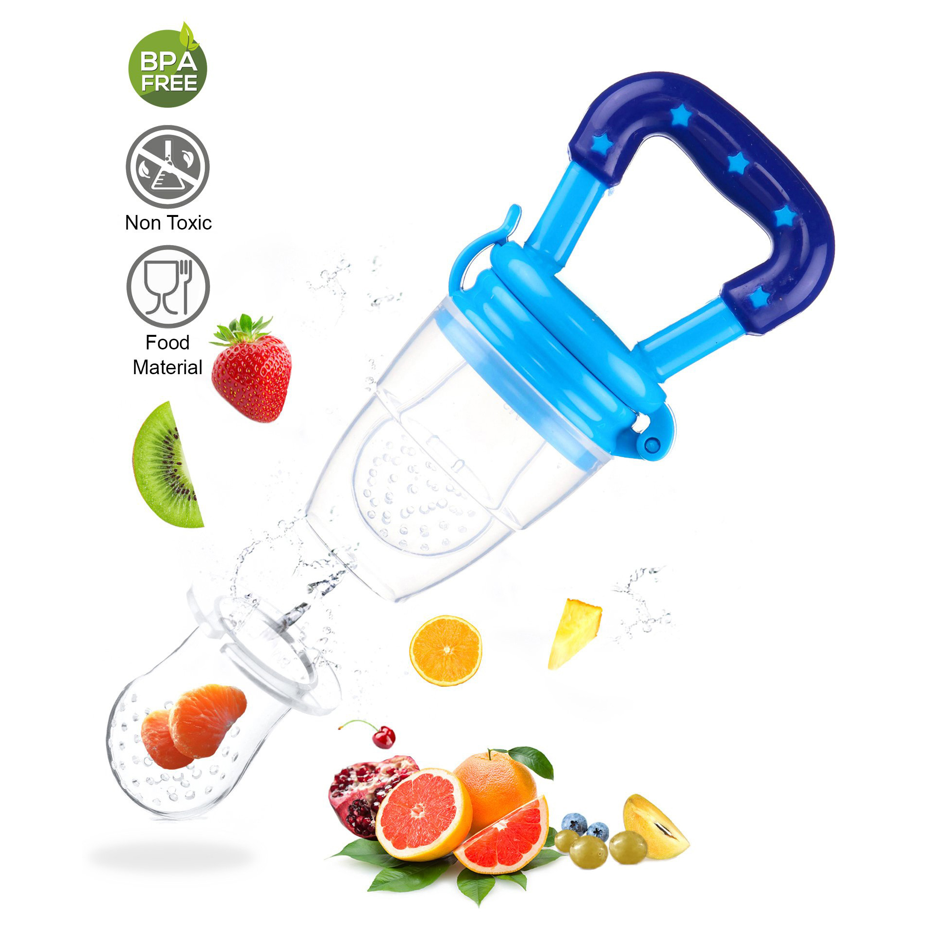 NeonateCare Silicone Fruit and Food Feeder - Multicolor ( color and design may vary)-picture-43