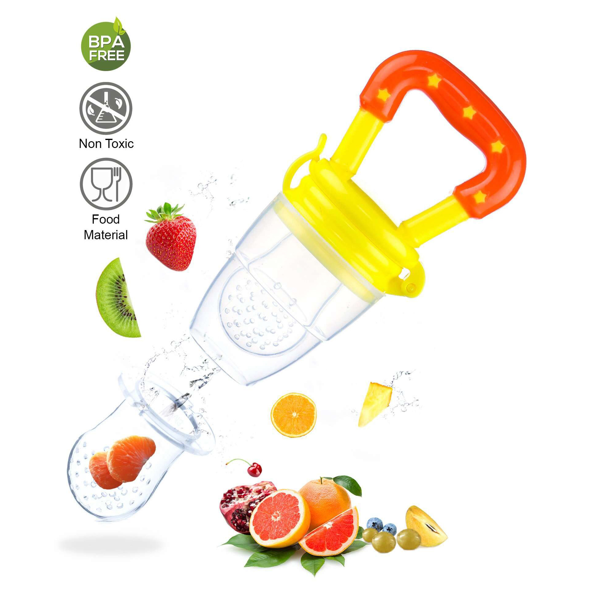 NeonateCare Silicone Fruit and Food Feeder - Multicolor ( color and design may vary)-picture-44