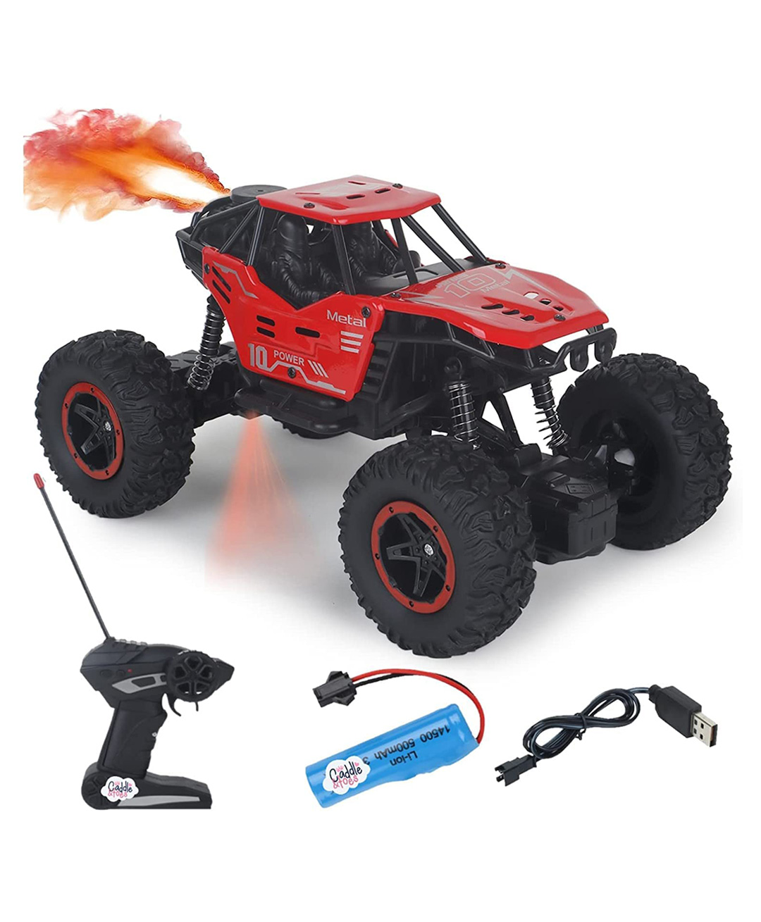 Lattice Remote Control Rock Crawler Mist Smoke Spray Function, High Speed 1:18 RC Car Toys for Boys 2WD Off Road Vehicle Toy Cars for Kids Monster Truck Rock Climbing Car Toy for Kids- Color may vary-image-35