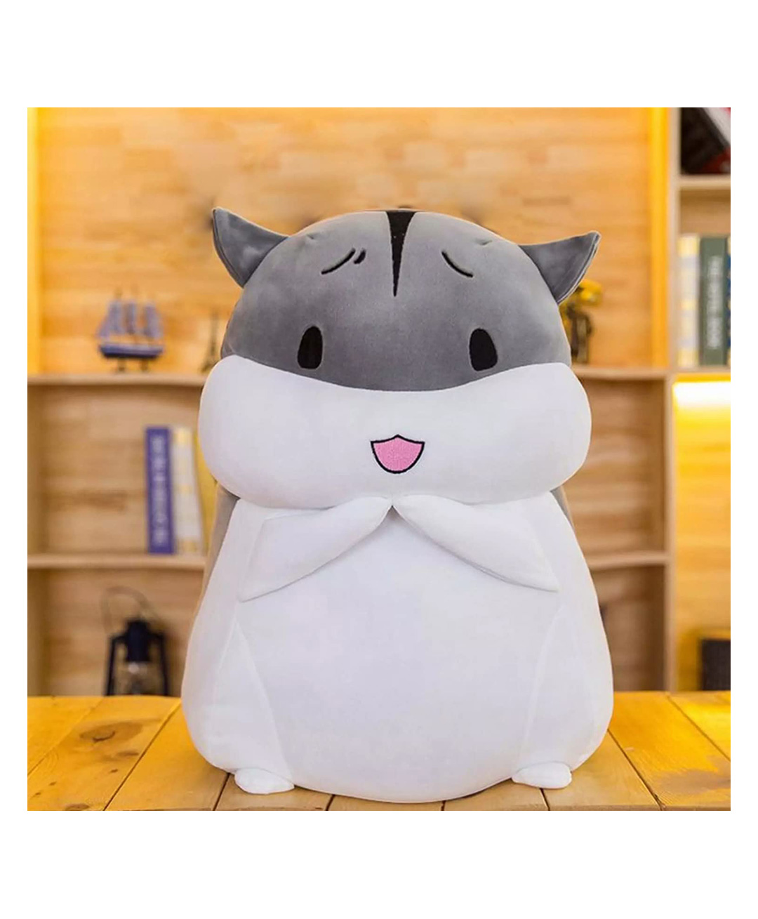 Lattice Plush Cute Hamster Soft Toy Ragdoll Doll Big Pillow Girl Sleeping Bed Cute Girl Birthday Gift for Kids 35 cm- Color May Vary-picture-26