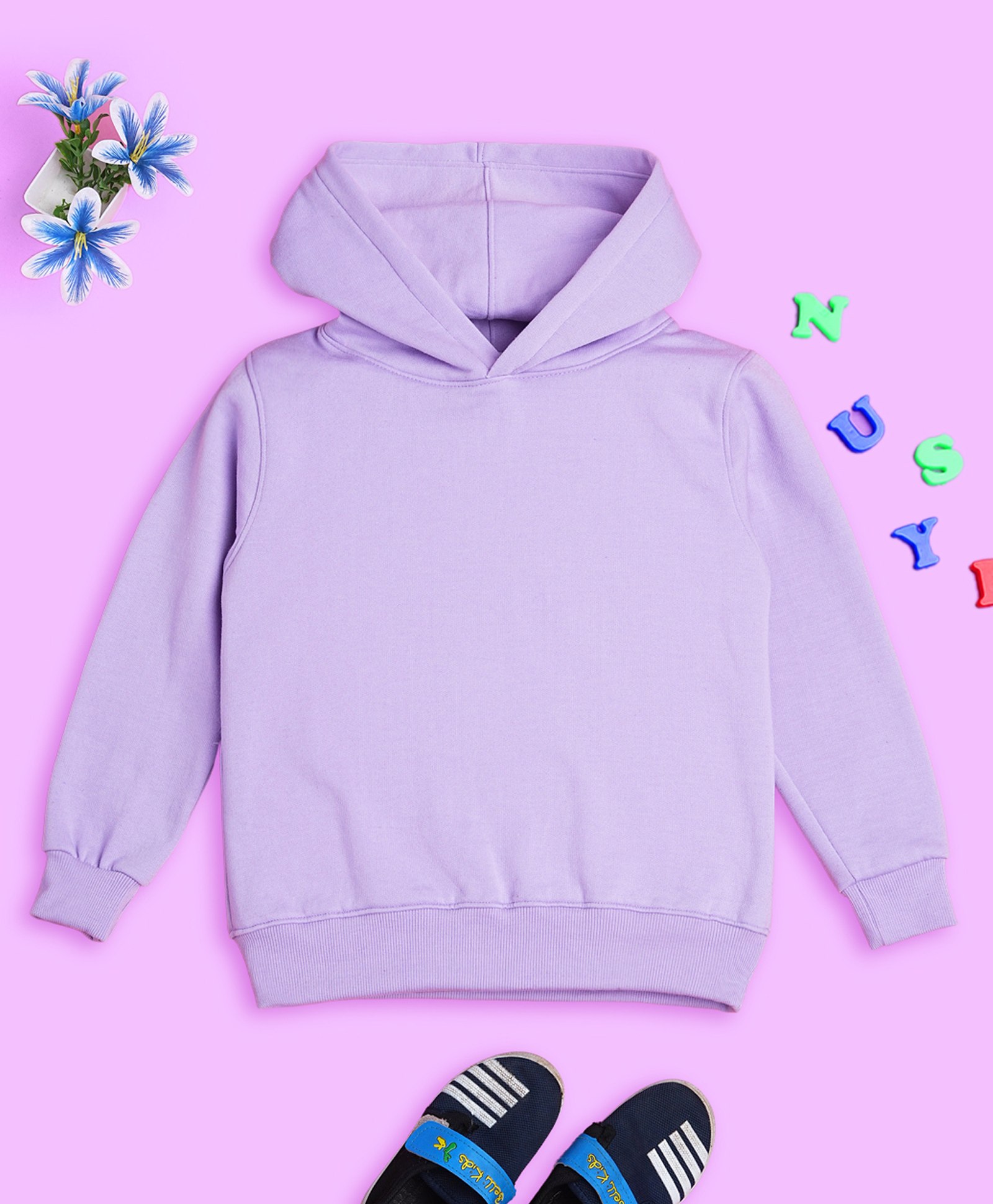 NUSYL Full Sleeves Solid Sweatshirt - Purple-picture-18