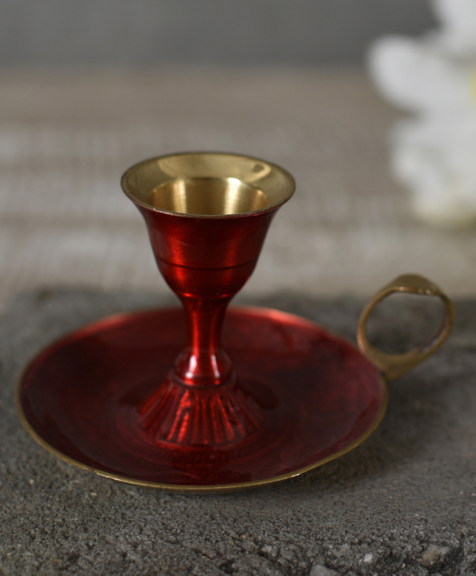 manor house Red Mina Candle Holder - Red-picture-11