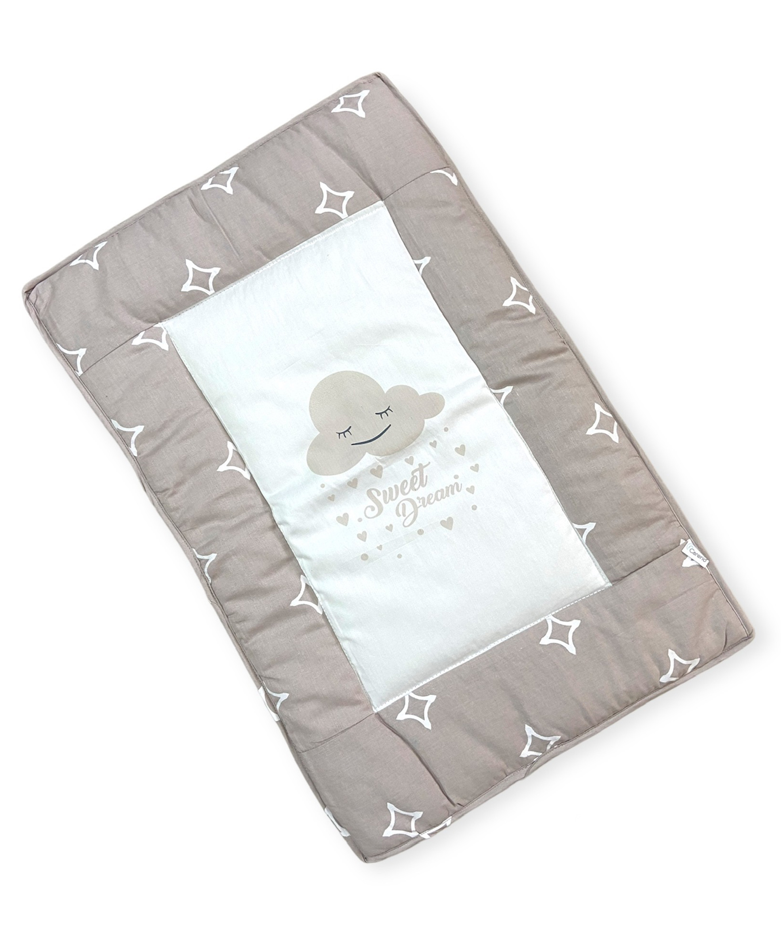 Carerio Pure Cotton Baby Mats With Sweet Dream Cloud Print - Brown-picture-16