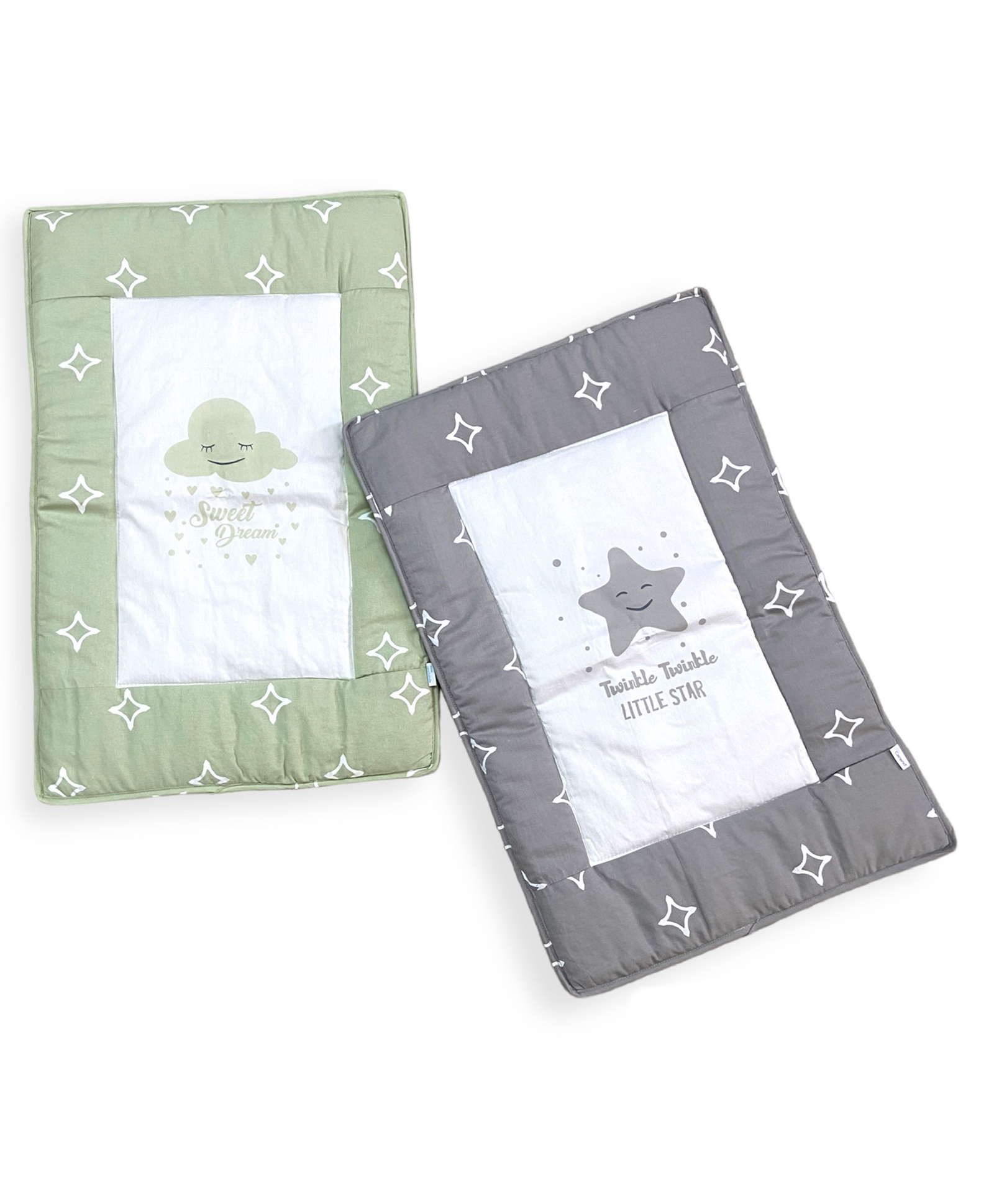 Carerio Pure Cotton Baby Mats With Sweet Dream Cloud and Twinkle Star Print - Multicolour-picture-12