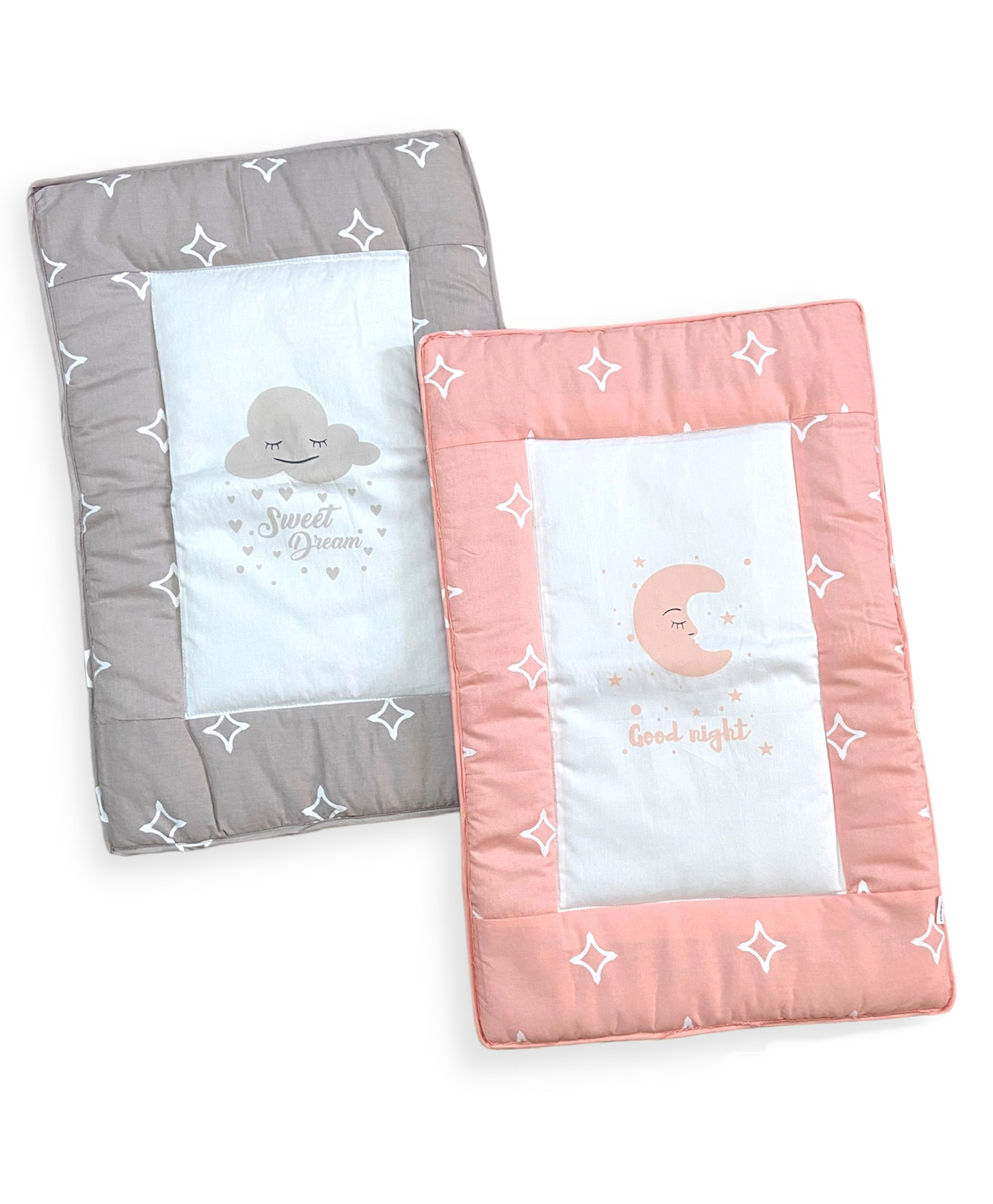 Carerio Pure Cotton Baby Mats With Sweet Dream Cloud and Good night Moon Print - Multicolour-image-30