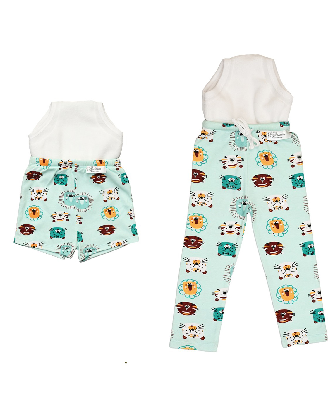 snugkins Potty Training Pajamas & Shorts for Toddlers, Boys and Girls. 100% Cotton. (Size 1, Fits 1  2 years) - Shiny Shers-picture-36