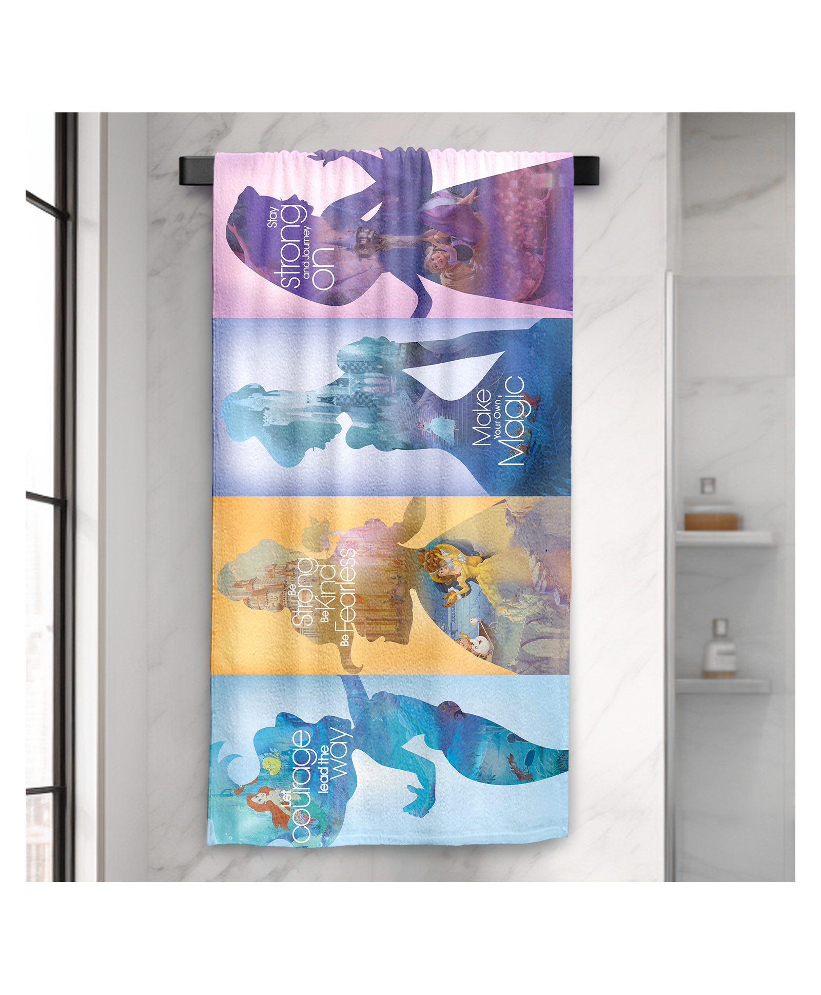 Sassoon Disney Princess Magic Cotton Bath Towels For Kids & Adults in 400 GSM-image-45