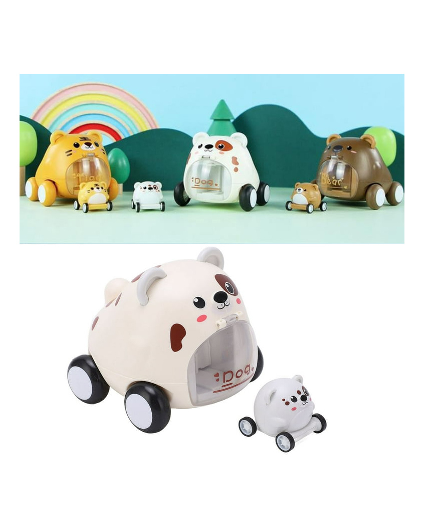 Arcade Toys Animal Ejection Mini Inertia Sliding Pull Back Car Toy (Colour May Vary)-picture-33